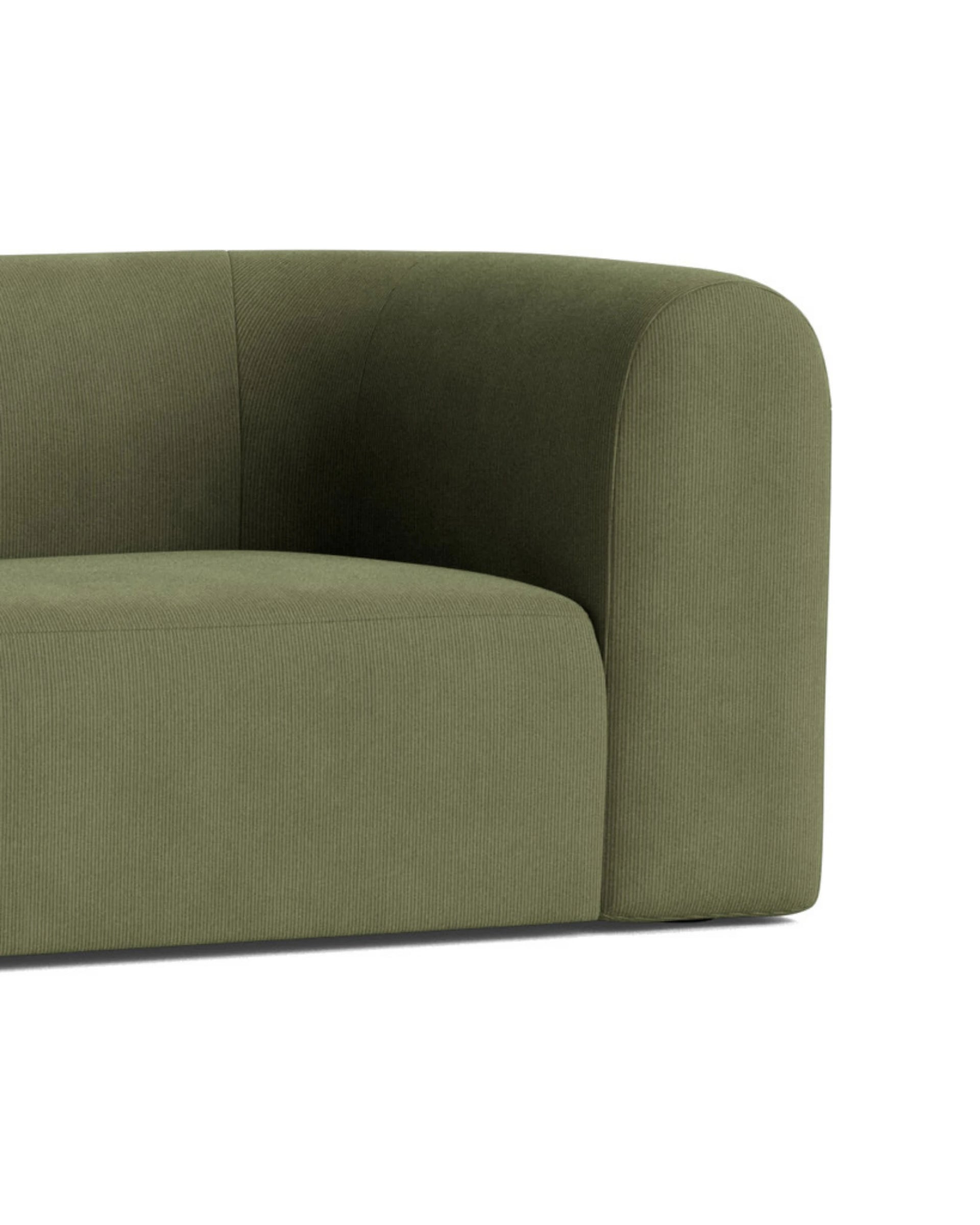 Berg 4 Seater LHF Chaise Sofa - Corduroy Forest