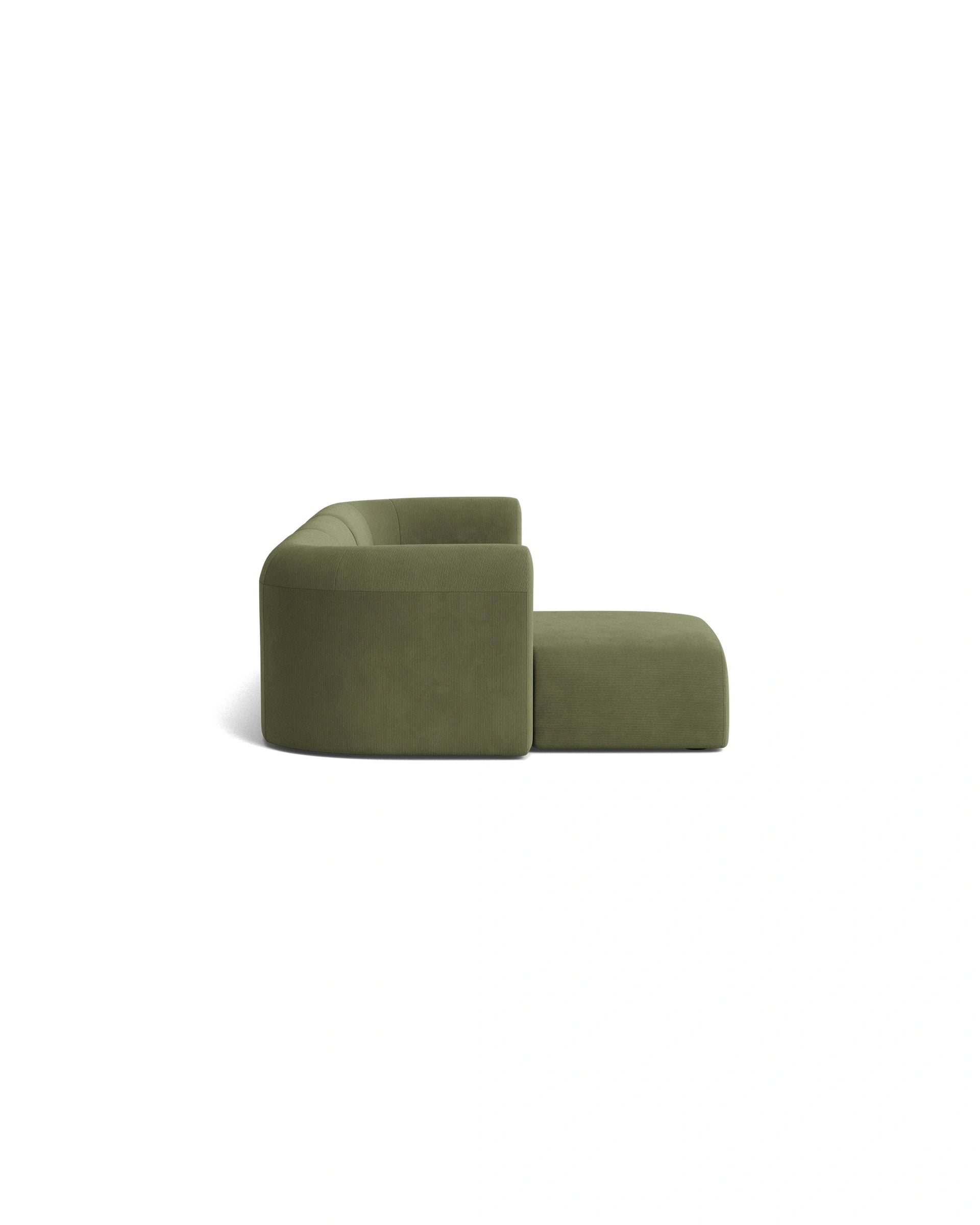Berg 4 Seater LHF Chaise Sofa - Corduroy Forest