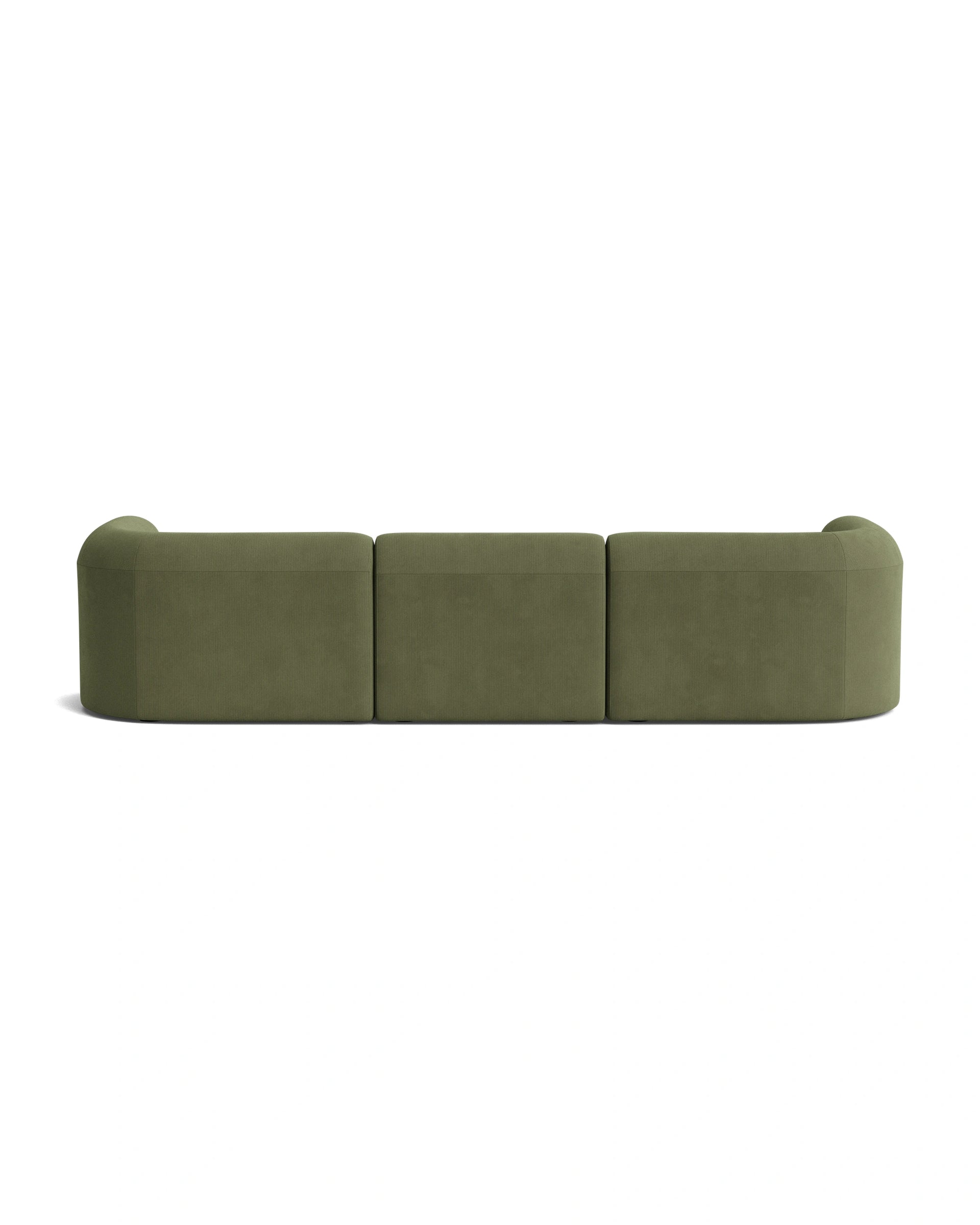 Berg 4 Seater LHF Chaise Sofa - Corduroy Forest