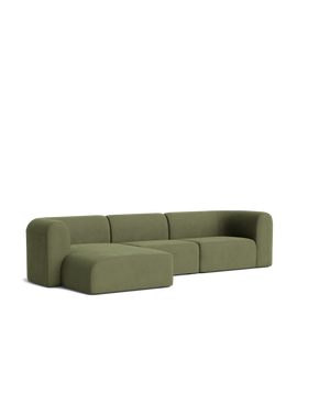 Berg 4 Seater LHF Chaise Sofa - Corduroy Forest