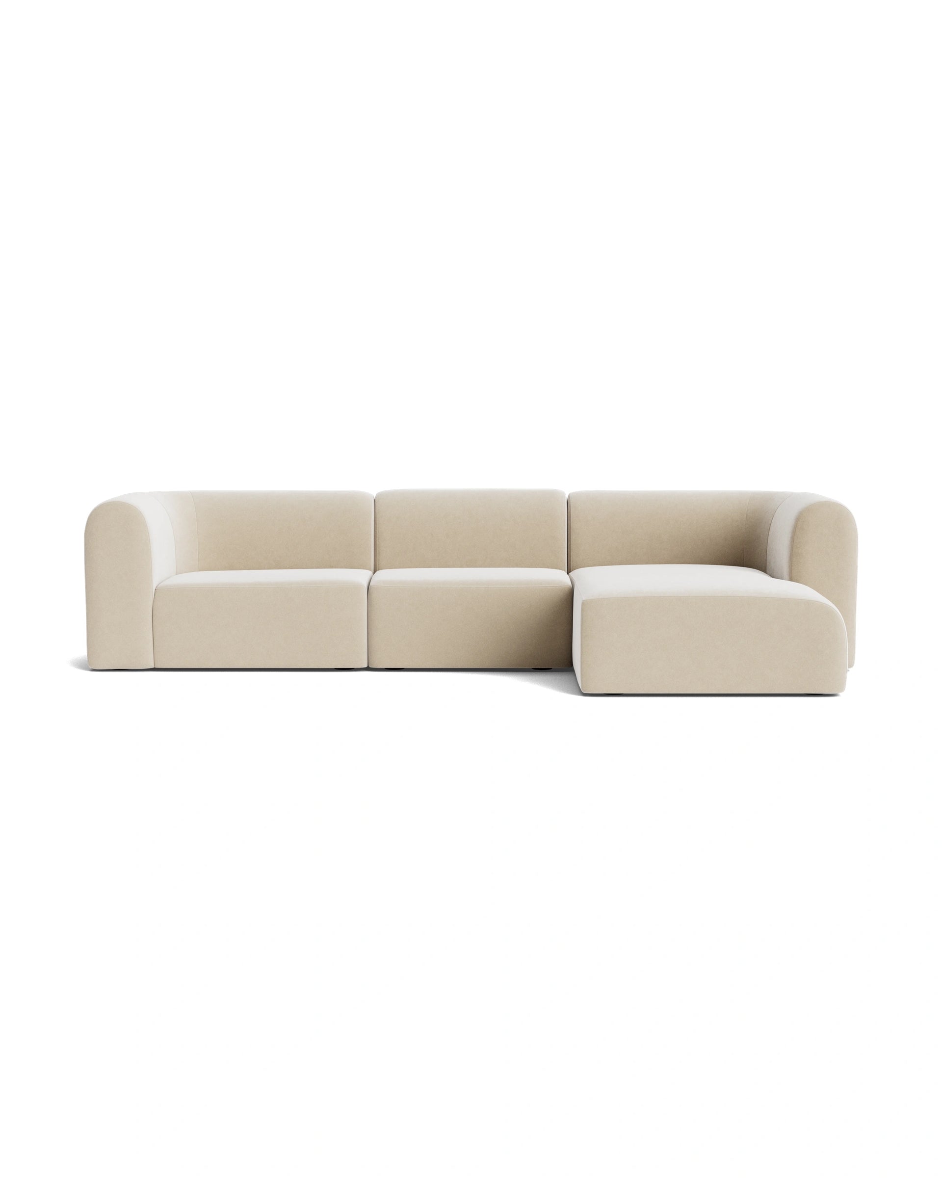Berg 4 Seater RHF Chaise Sofa - Eden Ecru