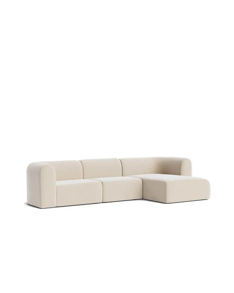 Berg 4 Seater RHF Chaise Sofa - Eden Ecru