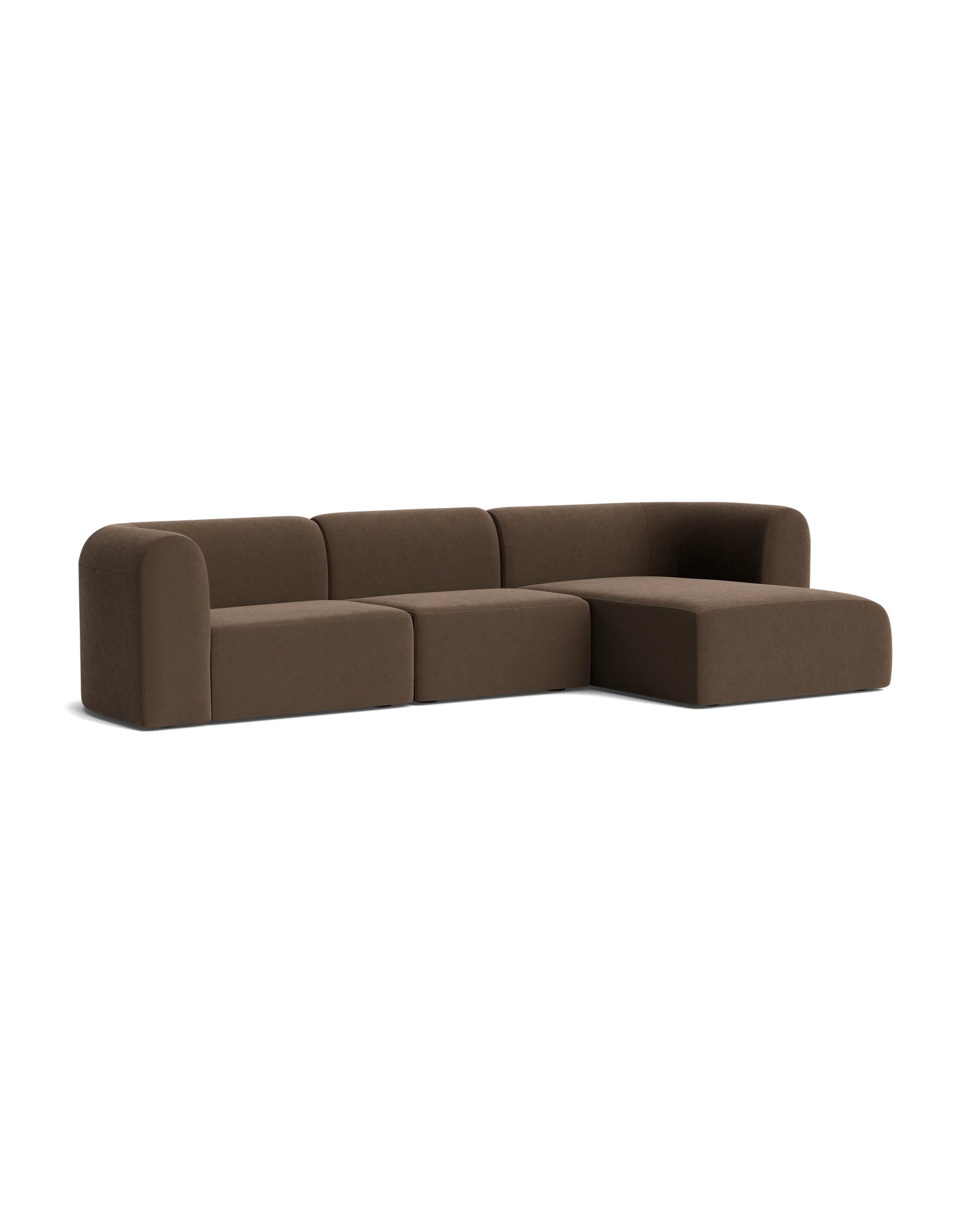 Berg 4 Seater RHF Chaise Sofa - Eden Java