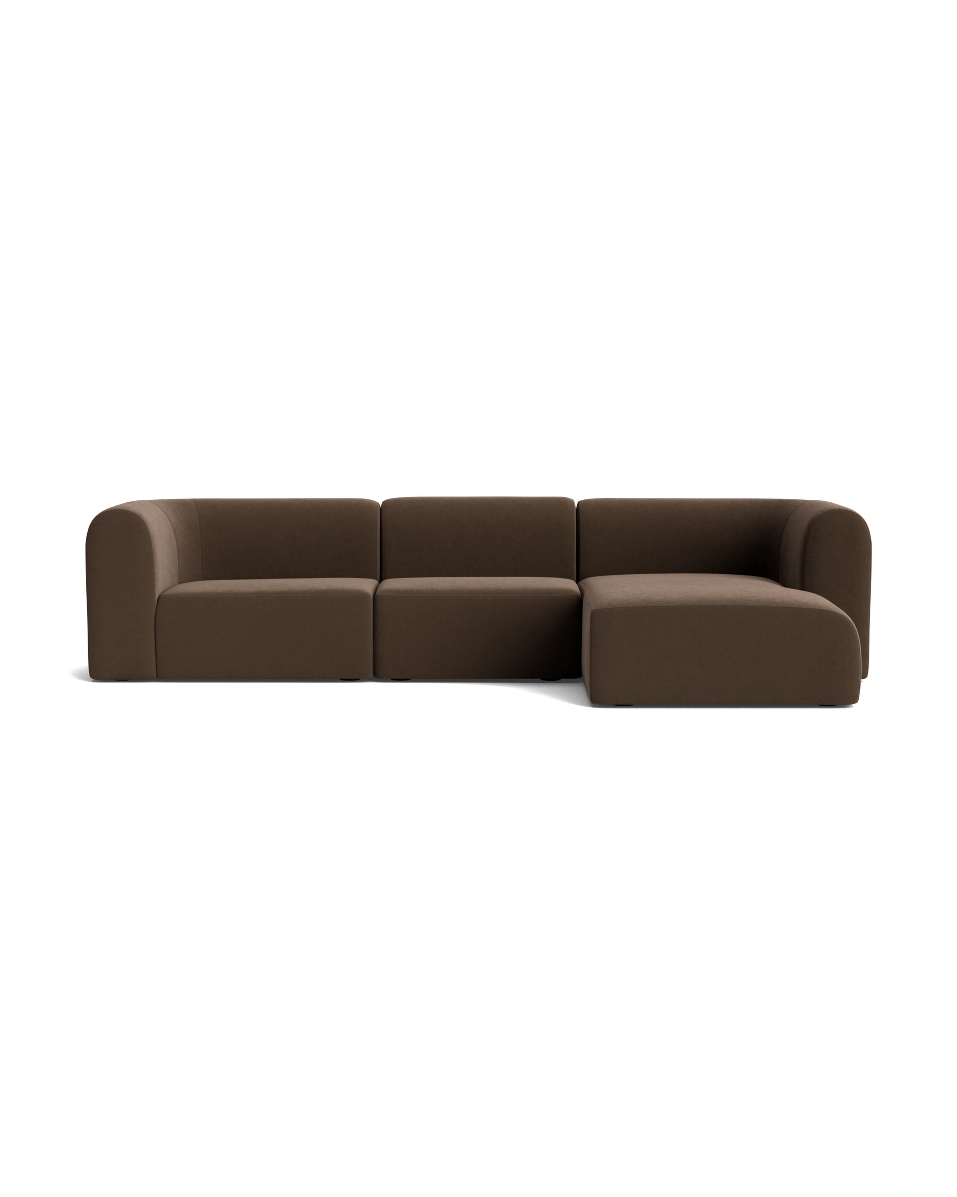 Berg 4 Seater RHF Chaise Sofa - Eden Java