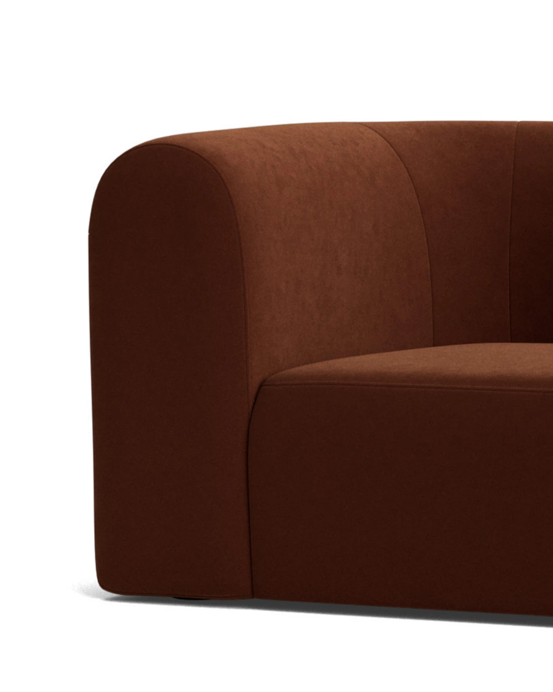 Berg 4 Seater RHF Chaise Sofa - Eden Brick