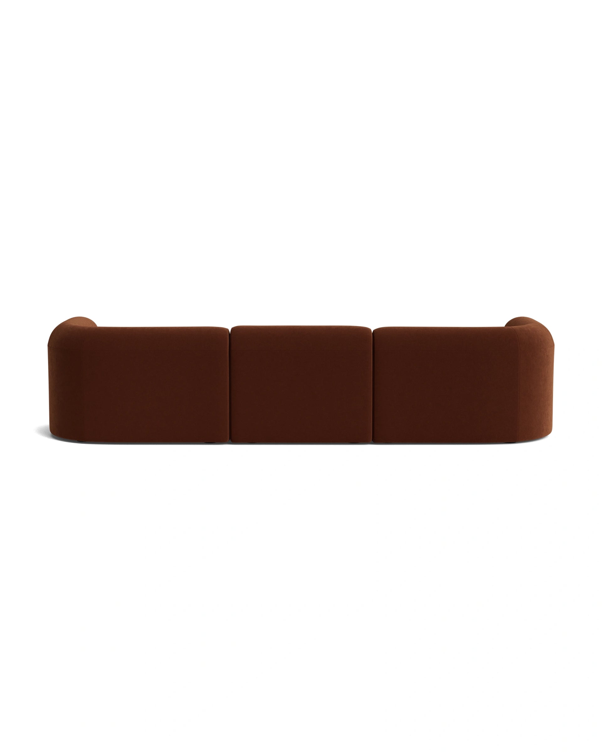 Berg 4 Seater RHF Chaise Sofa - Eden Brick