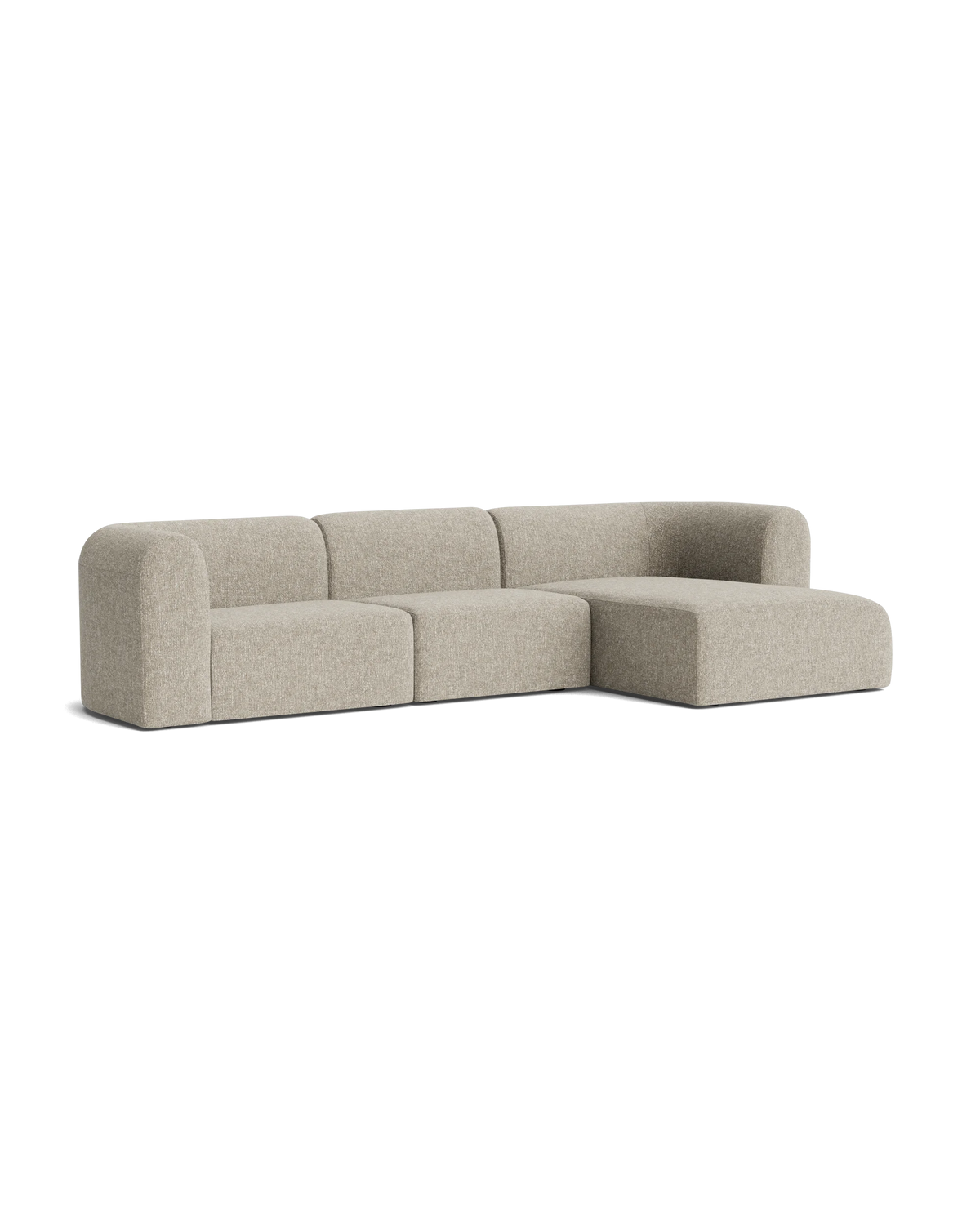 Berg 4 Seater RHF Chaise Sofa - Fleck Smoke