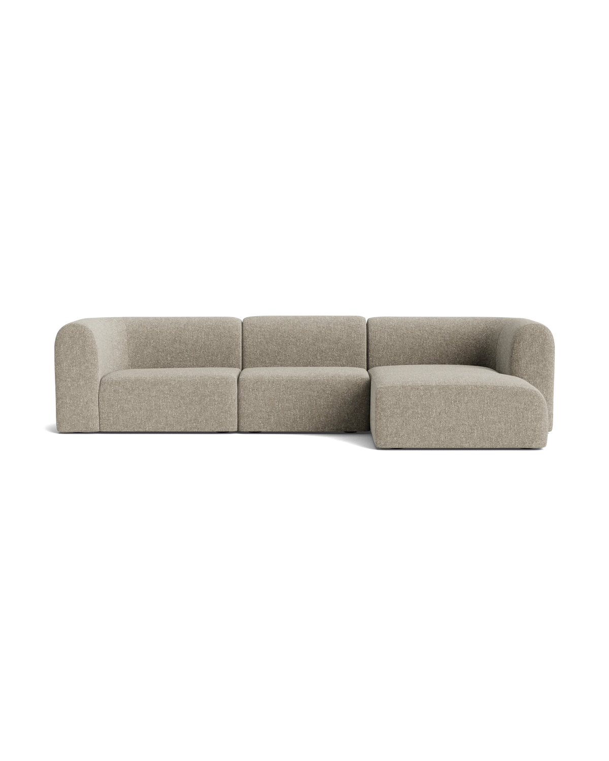 Berg 4 Seater RHF Chaise Sofa - Fleck Smoke