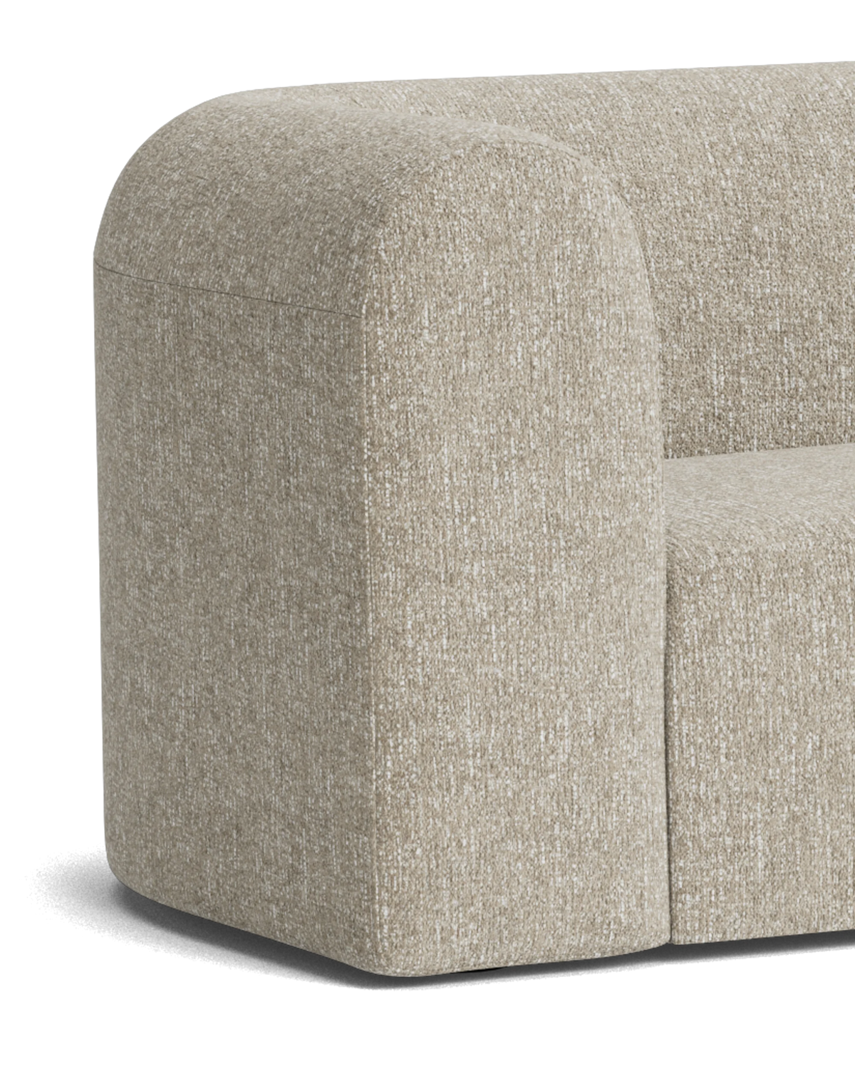 Berg 4 Seater RHF Chaise Sofa - Fleck Smoke