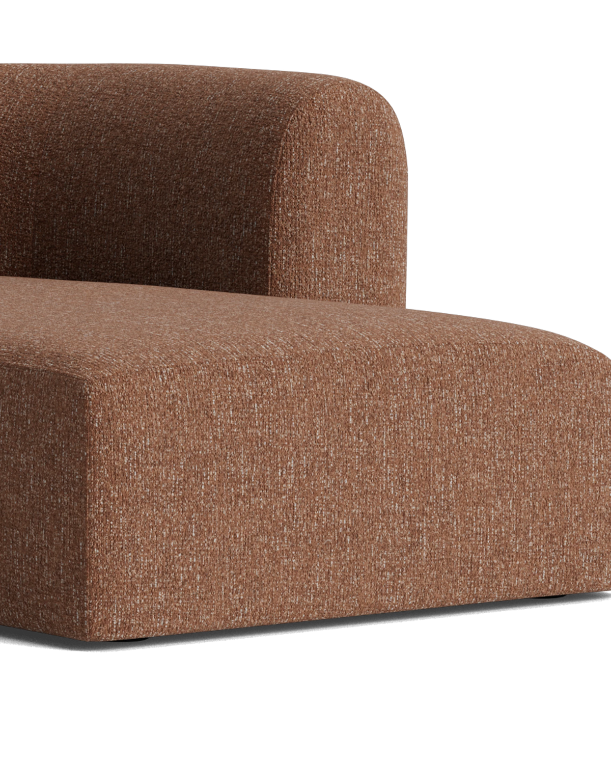 Berg 4 Seater RHF Chaise Sofa - Fleck Rust