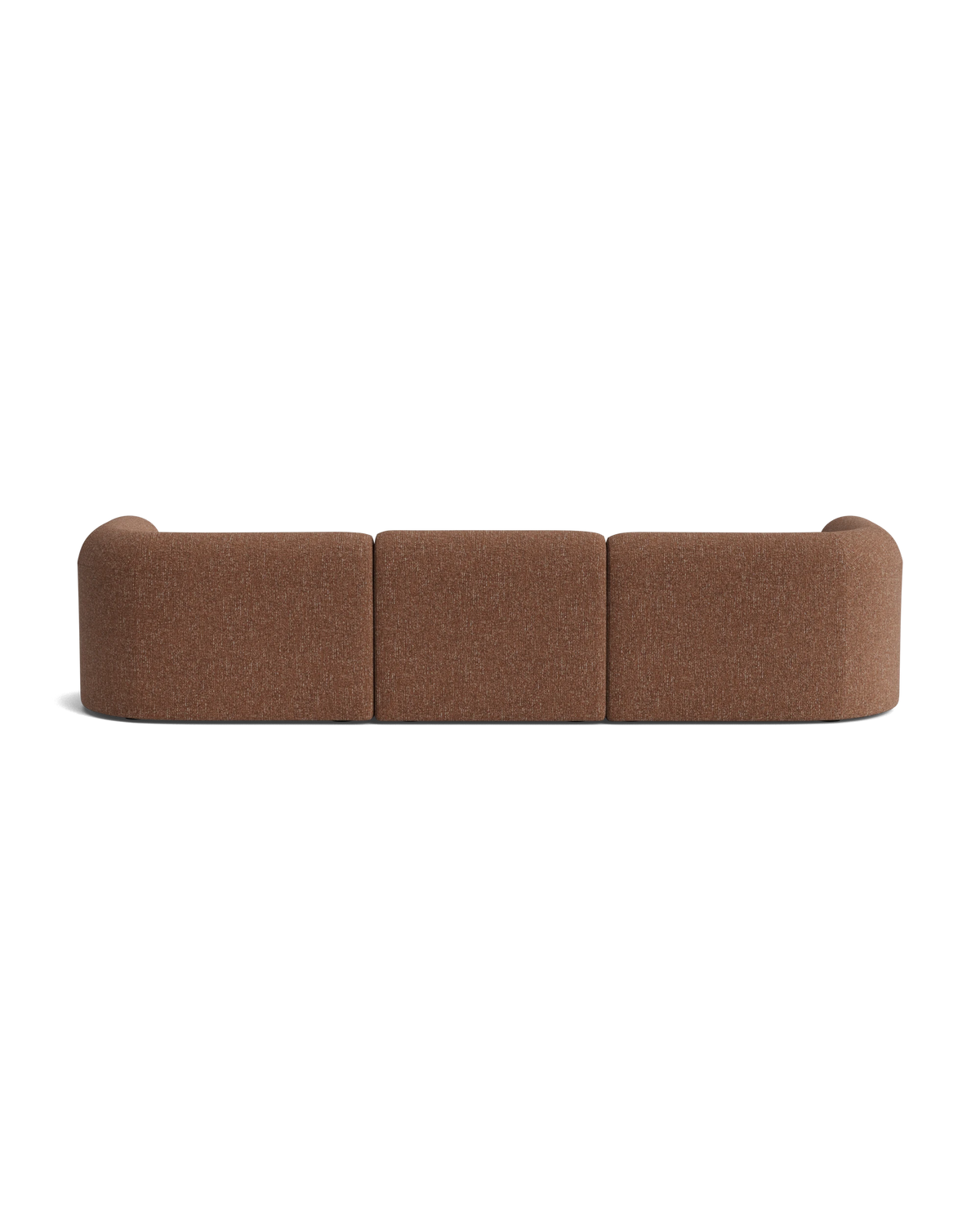 Berg 4 Seater RHF Chaise Sofa - Fleck Rust