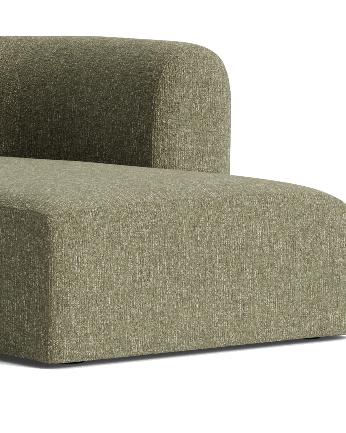 Berg 4 Seater RHF Chaise Sofa - Fleck Olive