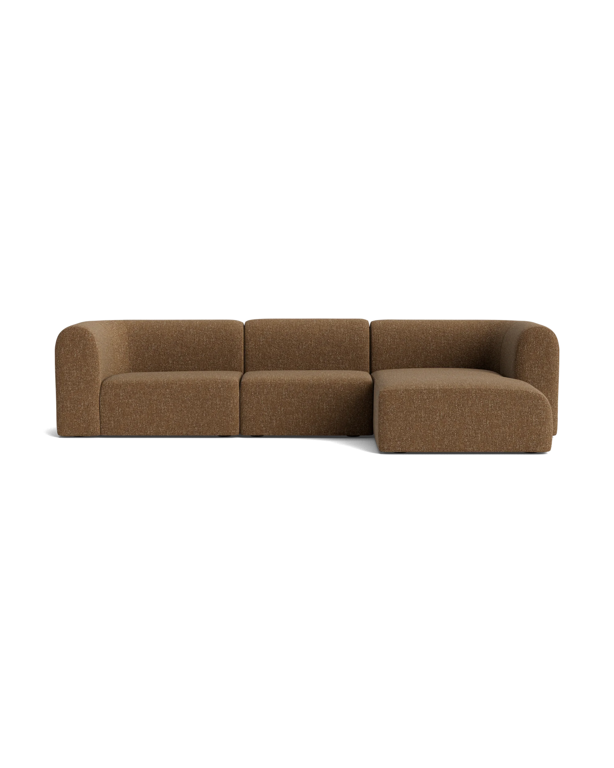 Berg 4 Seater RHF Chaise Sofa - Fleck Ginger