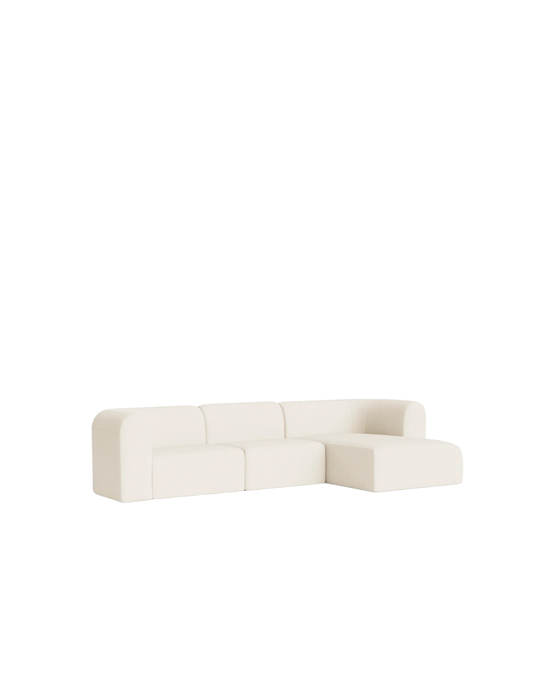 Berg 4 Seater RHF Chaise Sofa - Fossil Vanilla
