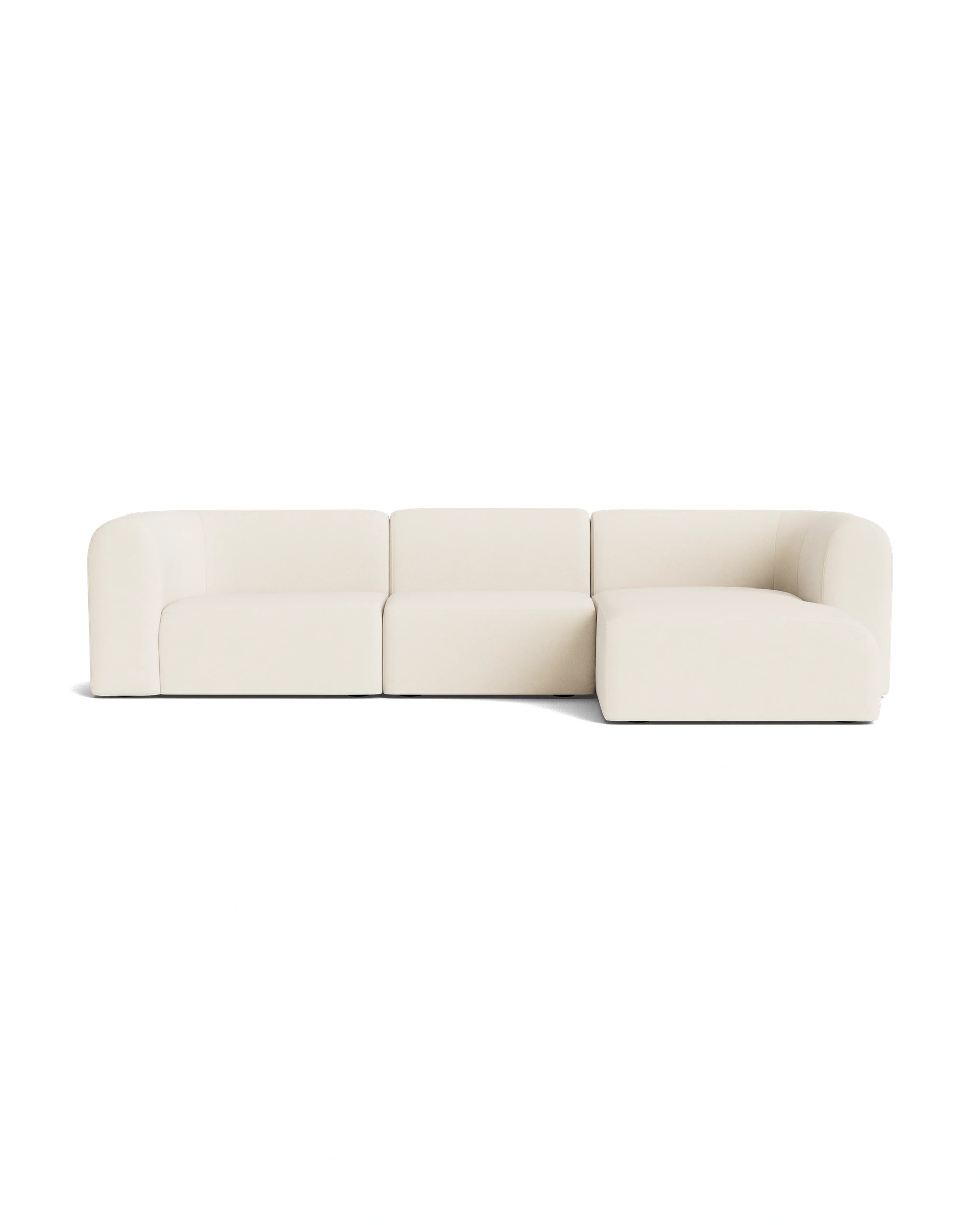 Berg 4 Seater RHF Chaise Sofa - Fossil Vanilla