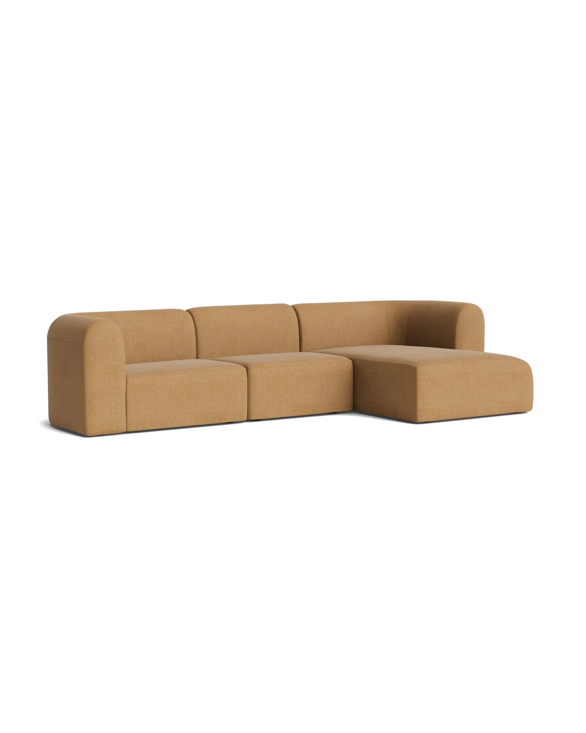 Berg 4 Seater RHF Chaise Sofa - Fossil Fawn