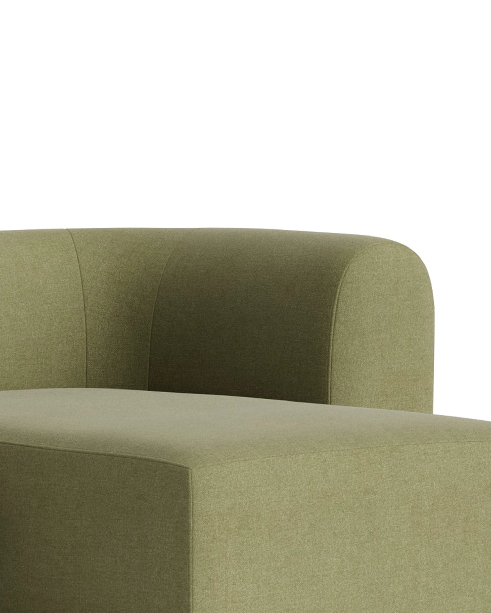 Berg 4 Seater RHF Chaise Sofa - Fossil Eucalyptus