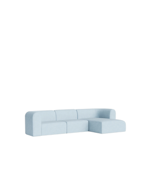 Berg 4 Seater RHF Chaise Sofa - Fossil Powder Blue