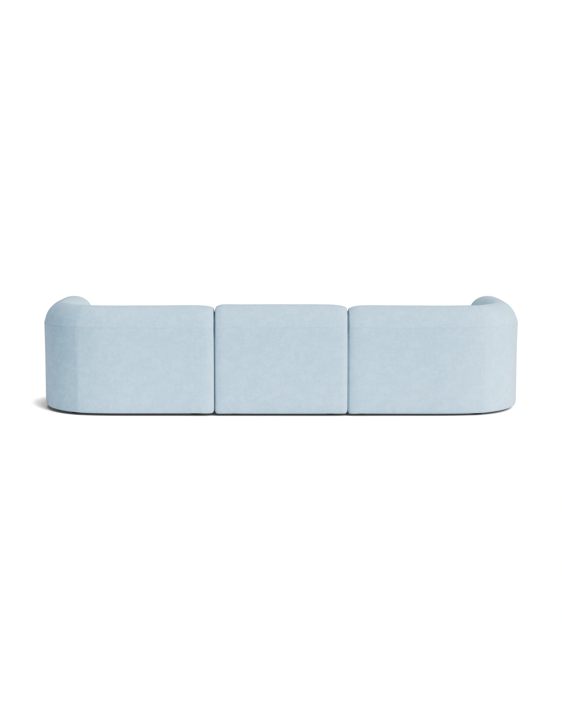 Berg 4 Seater RHF Chaise Sofa - Fossil Powder Blue