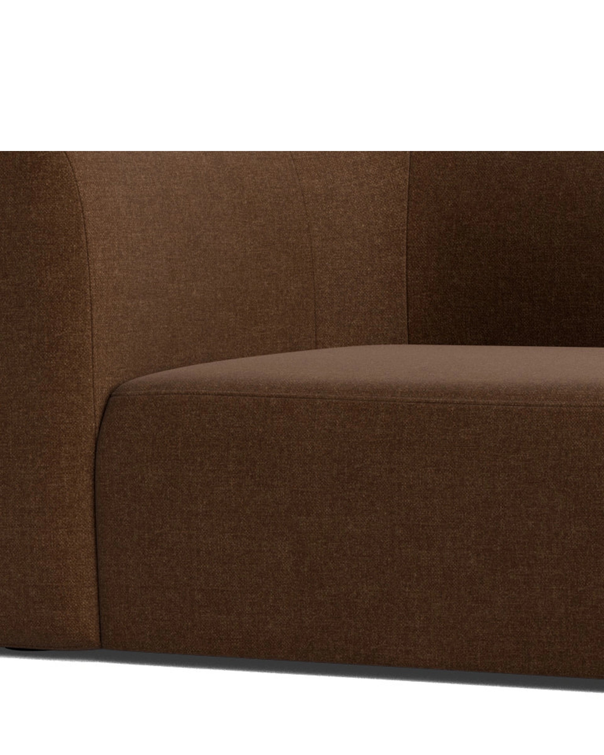 Berg 4 Seater RHF Chaise Sofa - Fossil Chocolate