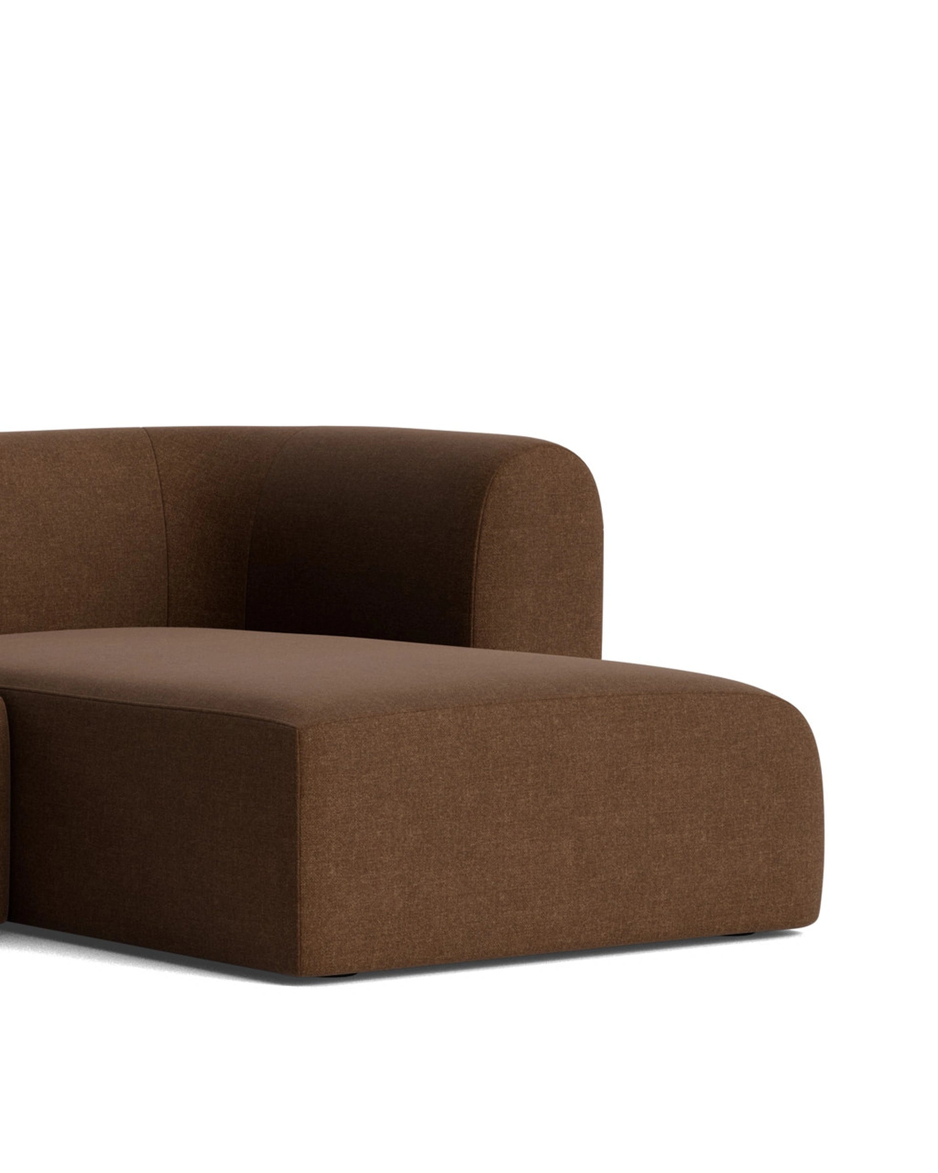Berg 4 Seater RHF Chaise Sofa - Fossil Chocolate