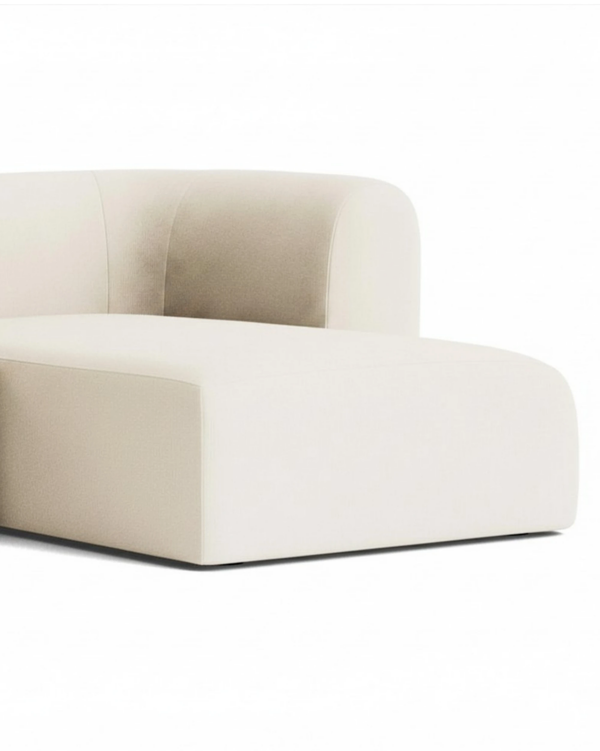 Berg 4 Seater RHF Chaise Sofa - Corduroy Off White
