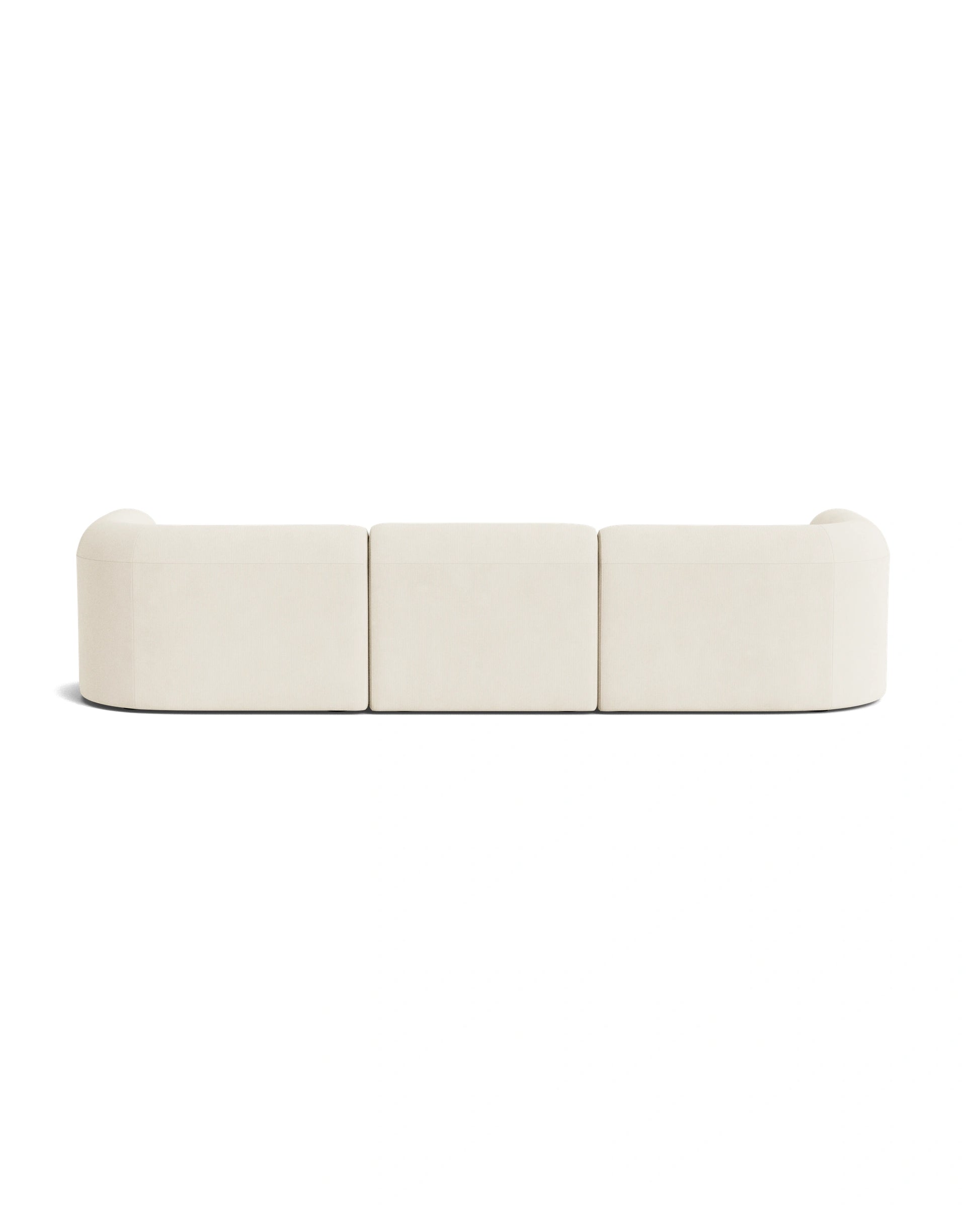 Berg 4 Seater RHF Chaise Sofa - Corduroy Off White