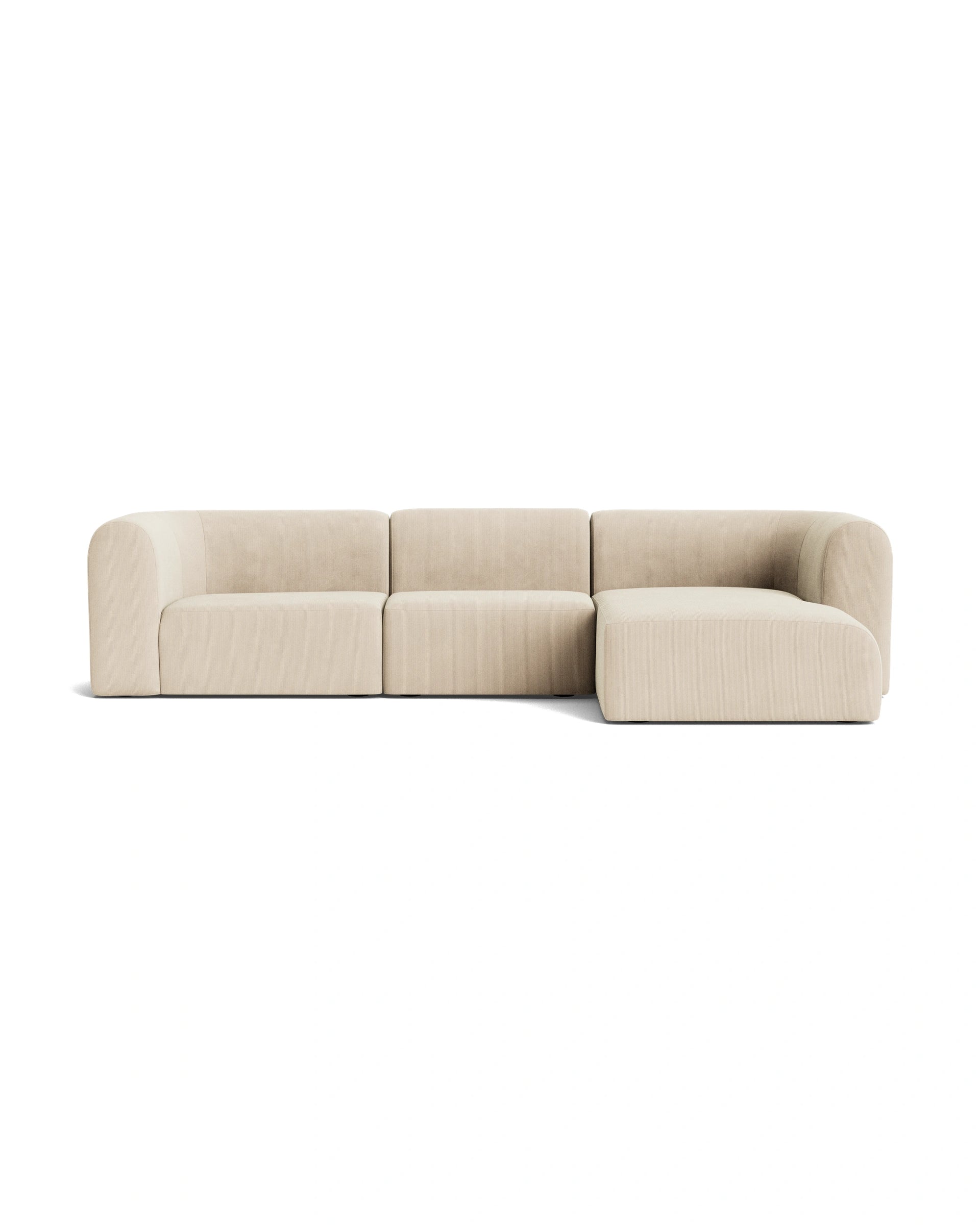 Berg 4 Seater RHF Chaise Sofa - Corduroy Mist