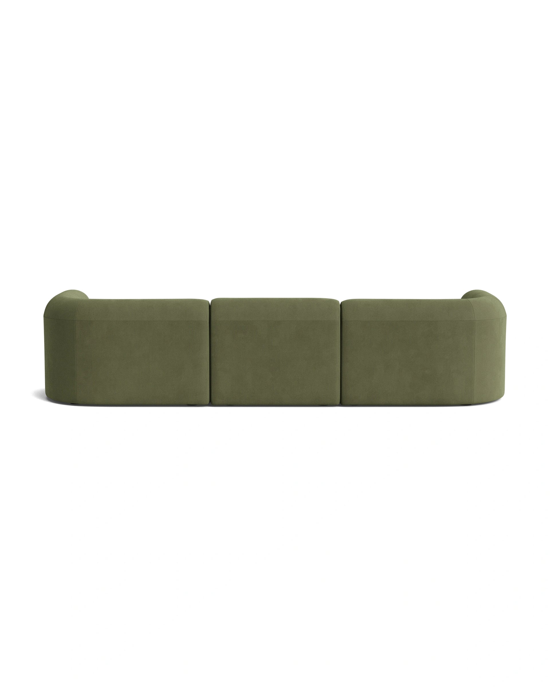 Berg 4 Seater RHF Chaise Sofa - Corduroy Forest