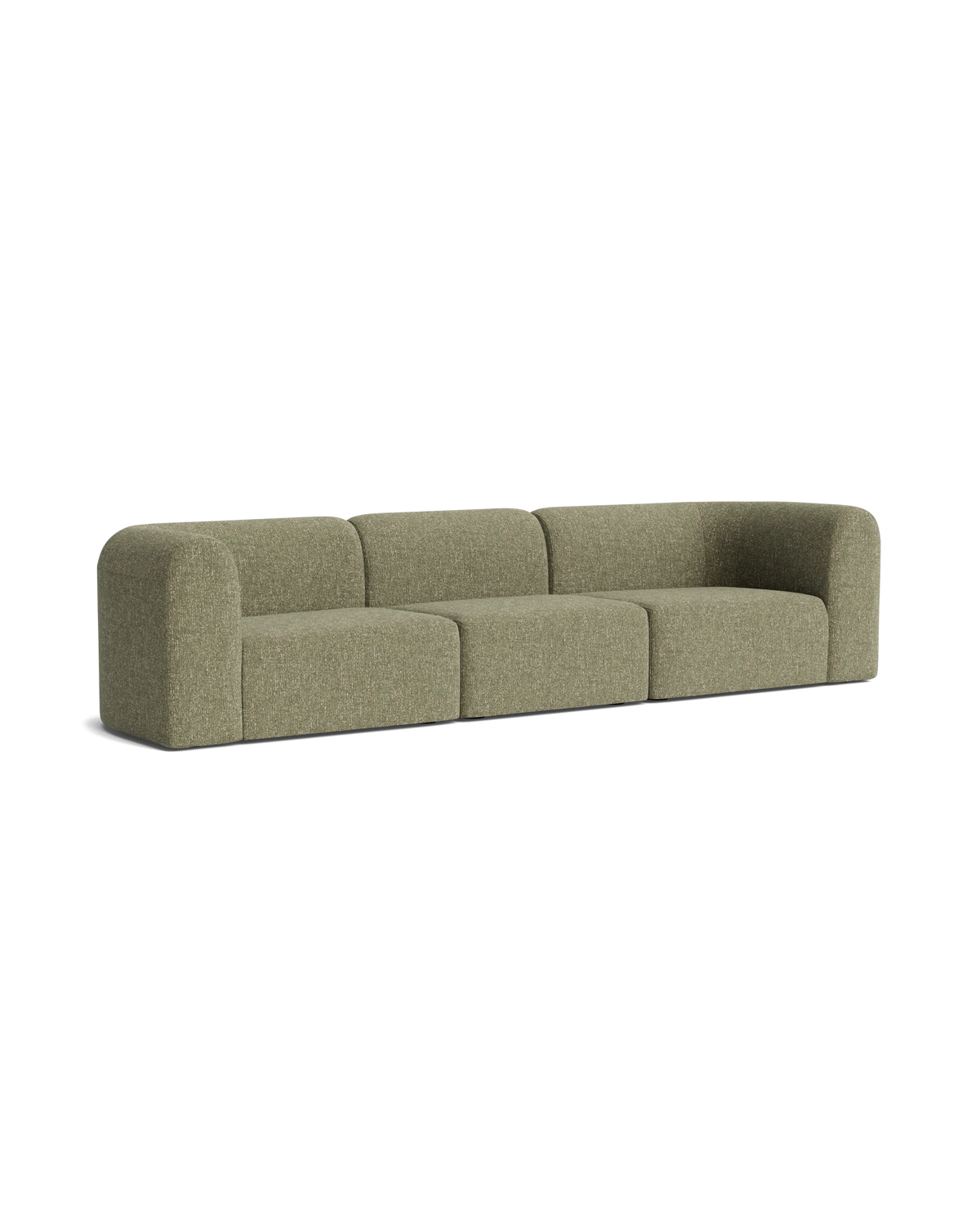 Berg 4 Seater Sofa - Fleck Olive