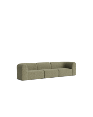 Berg 4 Seater Sofa - Fleck Olive