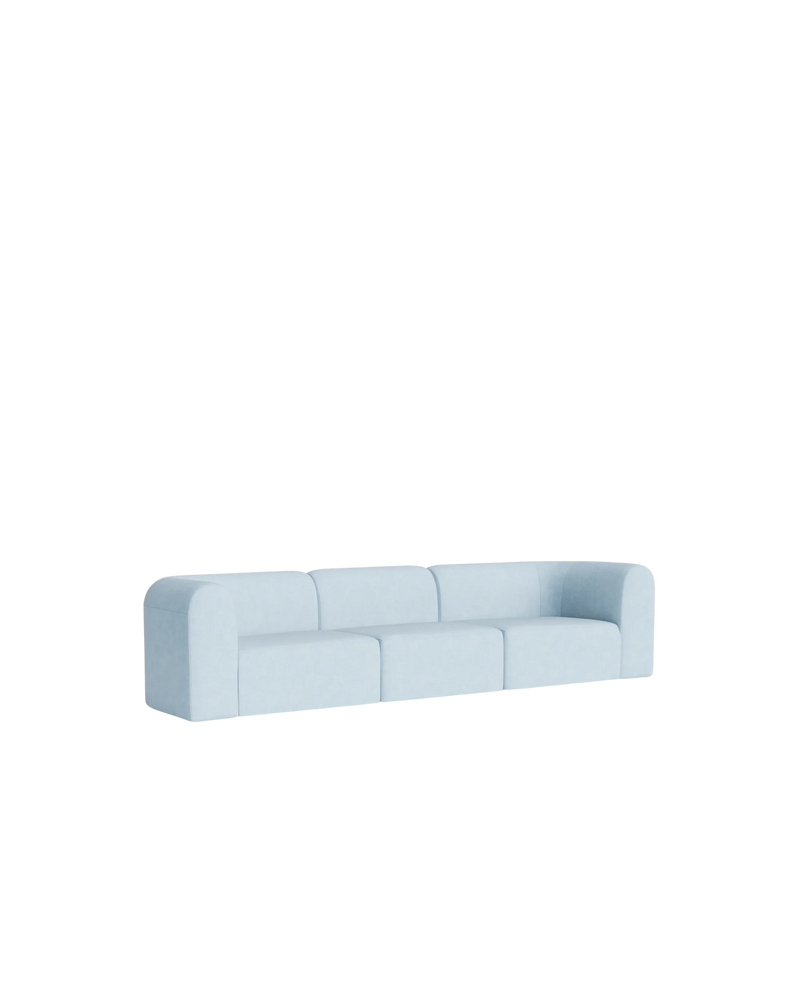 Berg 4 Seater Sofa - Fossil Powder Blue