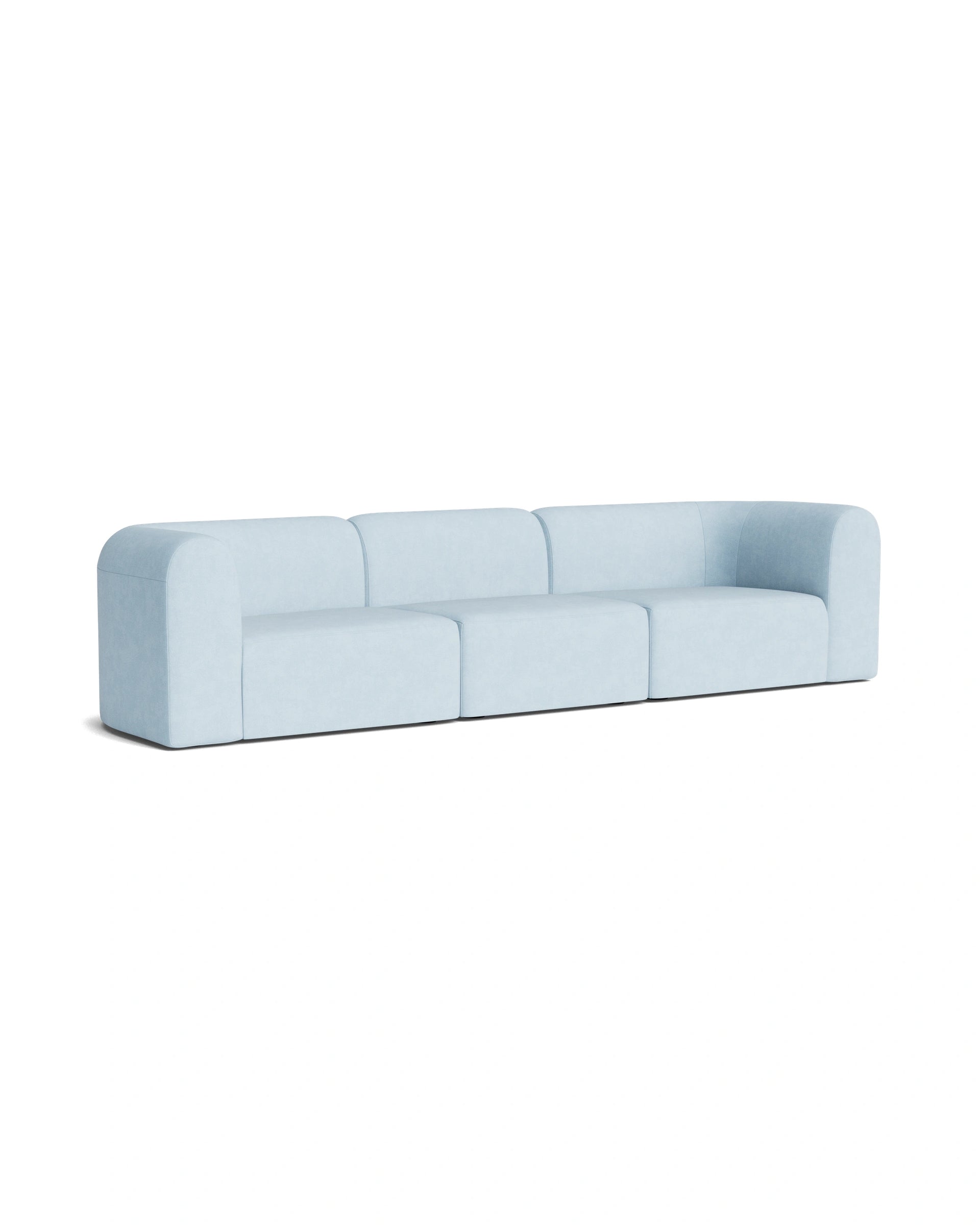 Berg 4 Seater Sofa - Fossil Powder Blue