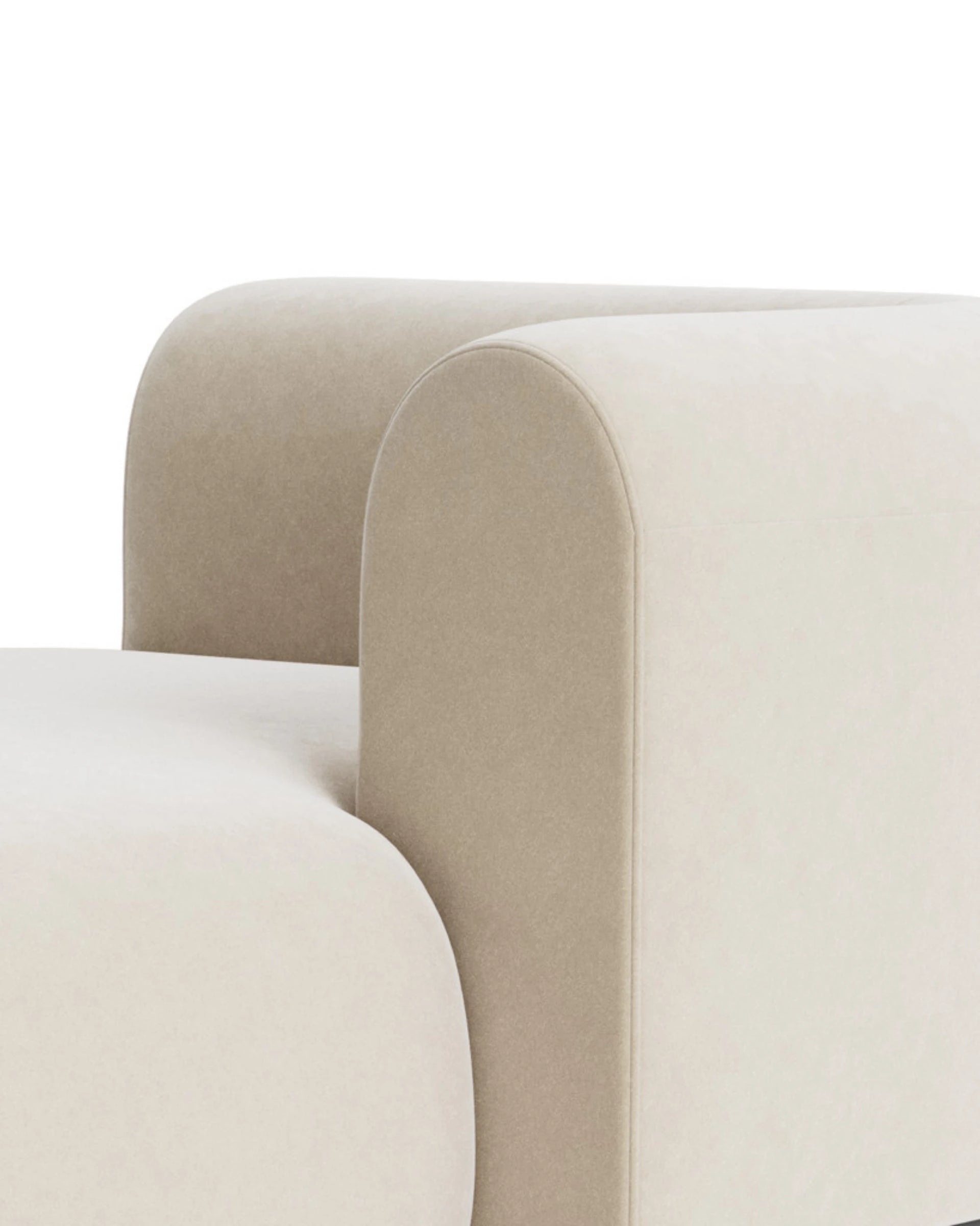 Berg Right Chaise Module - Eden Ecru