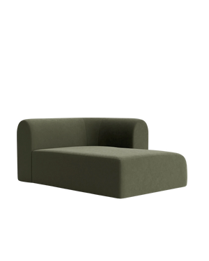 Berg Right Chaise Module - Eden Leaf