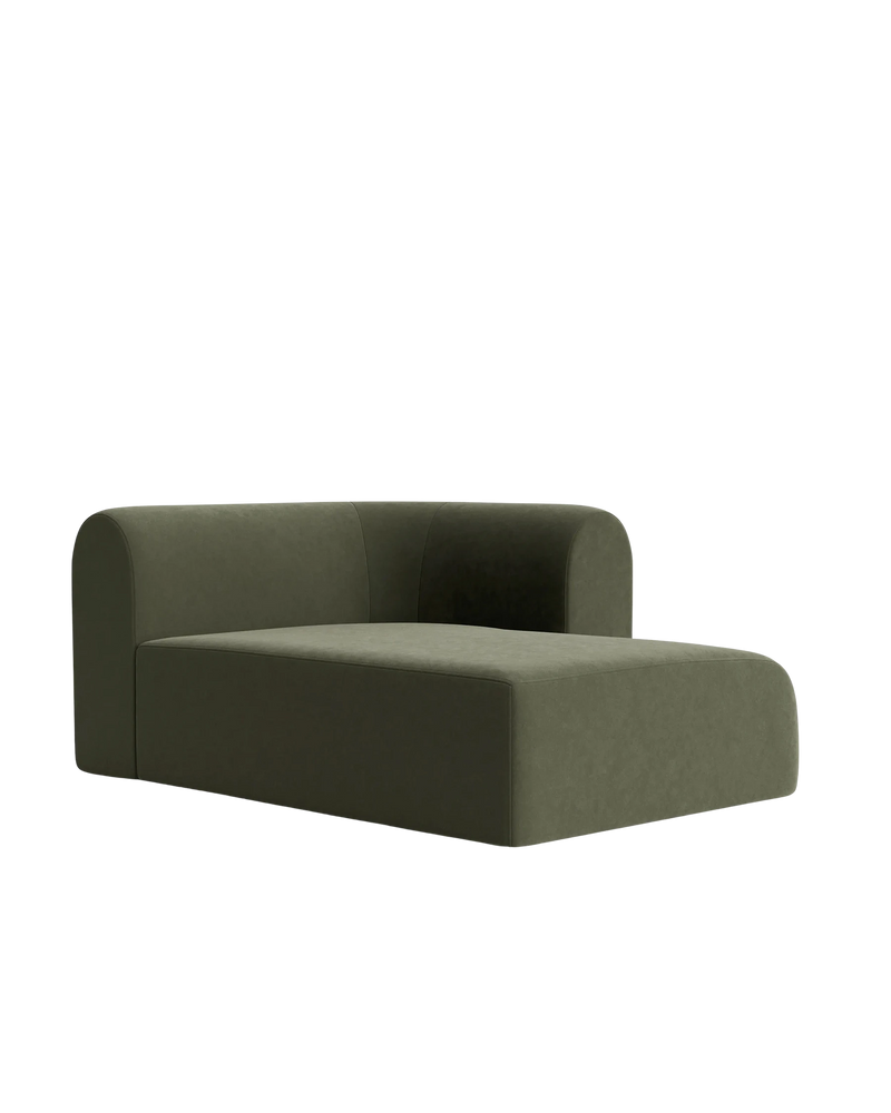 Berg Right Chaise Module - Eden Leaf