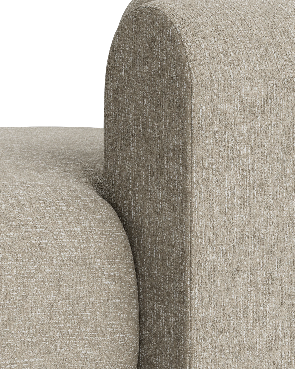 Berg Right Chaise Module - Fleck Smoke