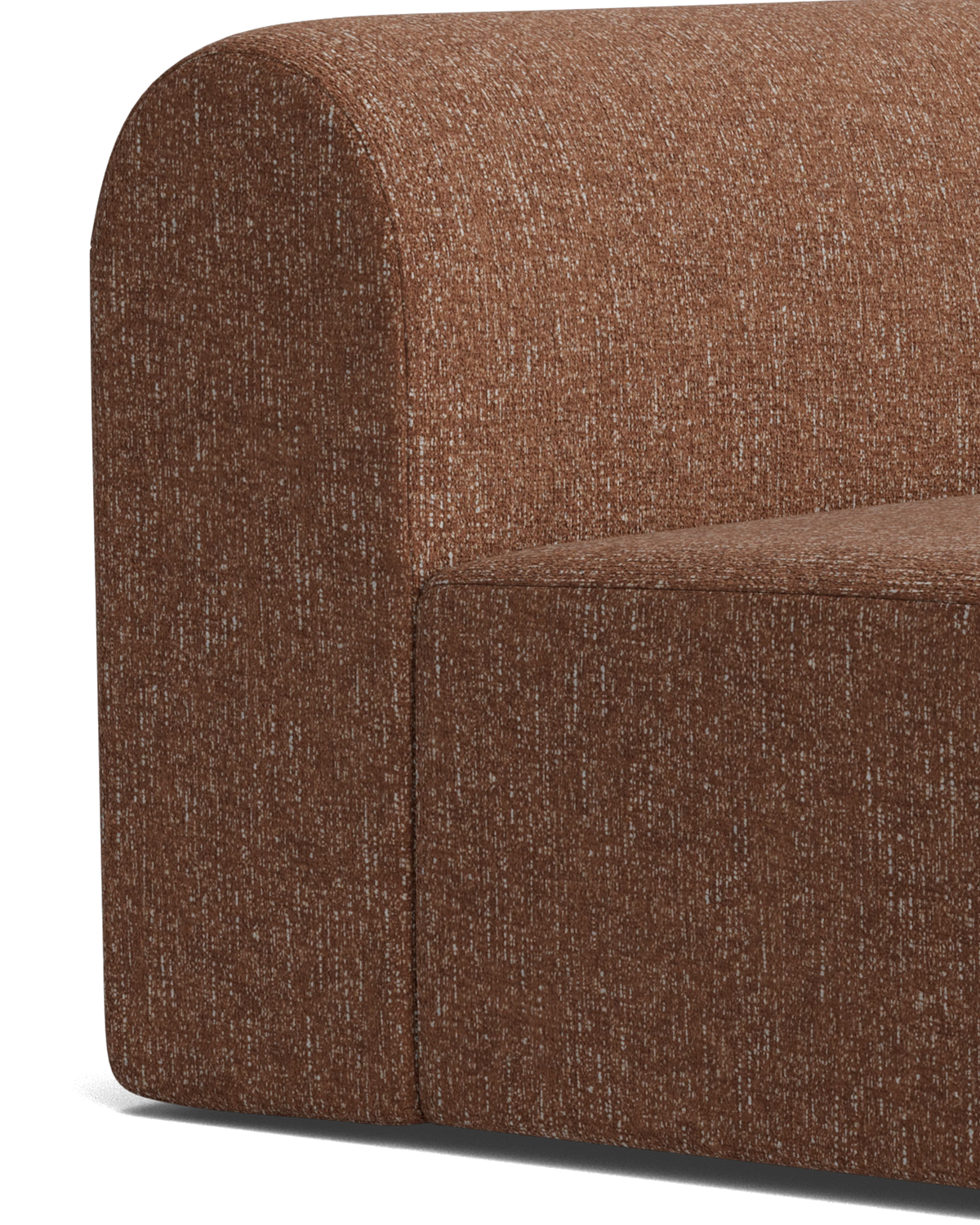 Berg Right Chaise Module - Fleck Rust