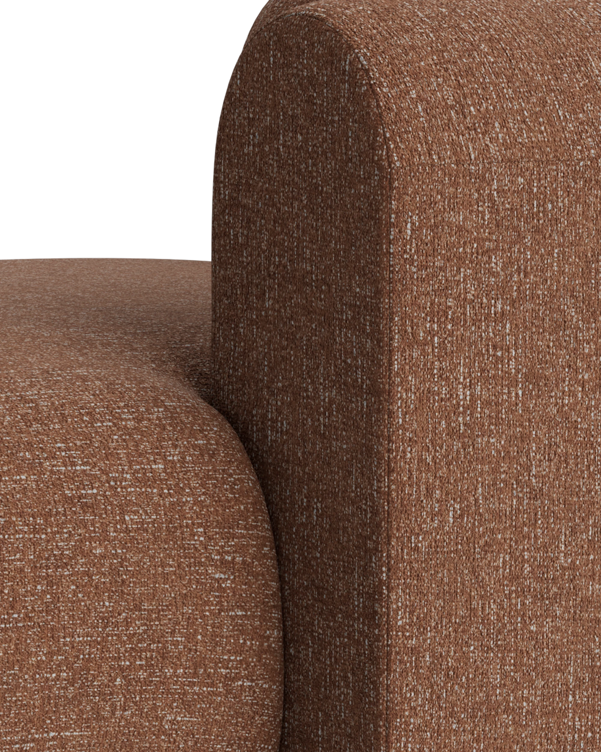 Berg Right Chaise Module - Fleck Rust