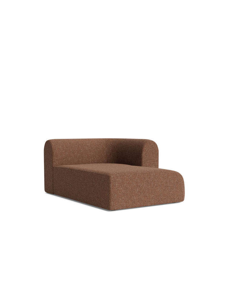Berg Right Chaise Module - Fleck Rust
