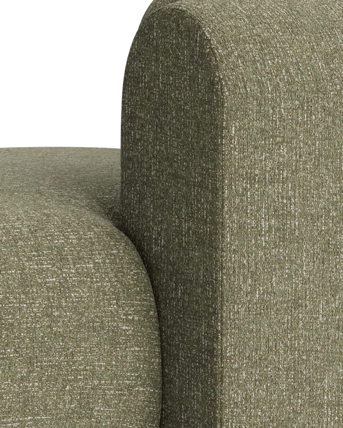 Berg Right Chaise Module - Fleck Olive