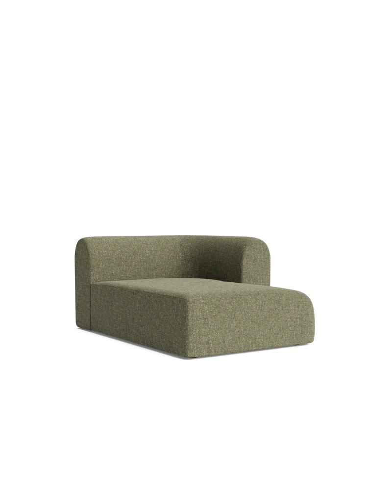 Berg Right Chaise Module - Fleck Olive