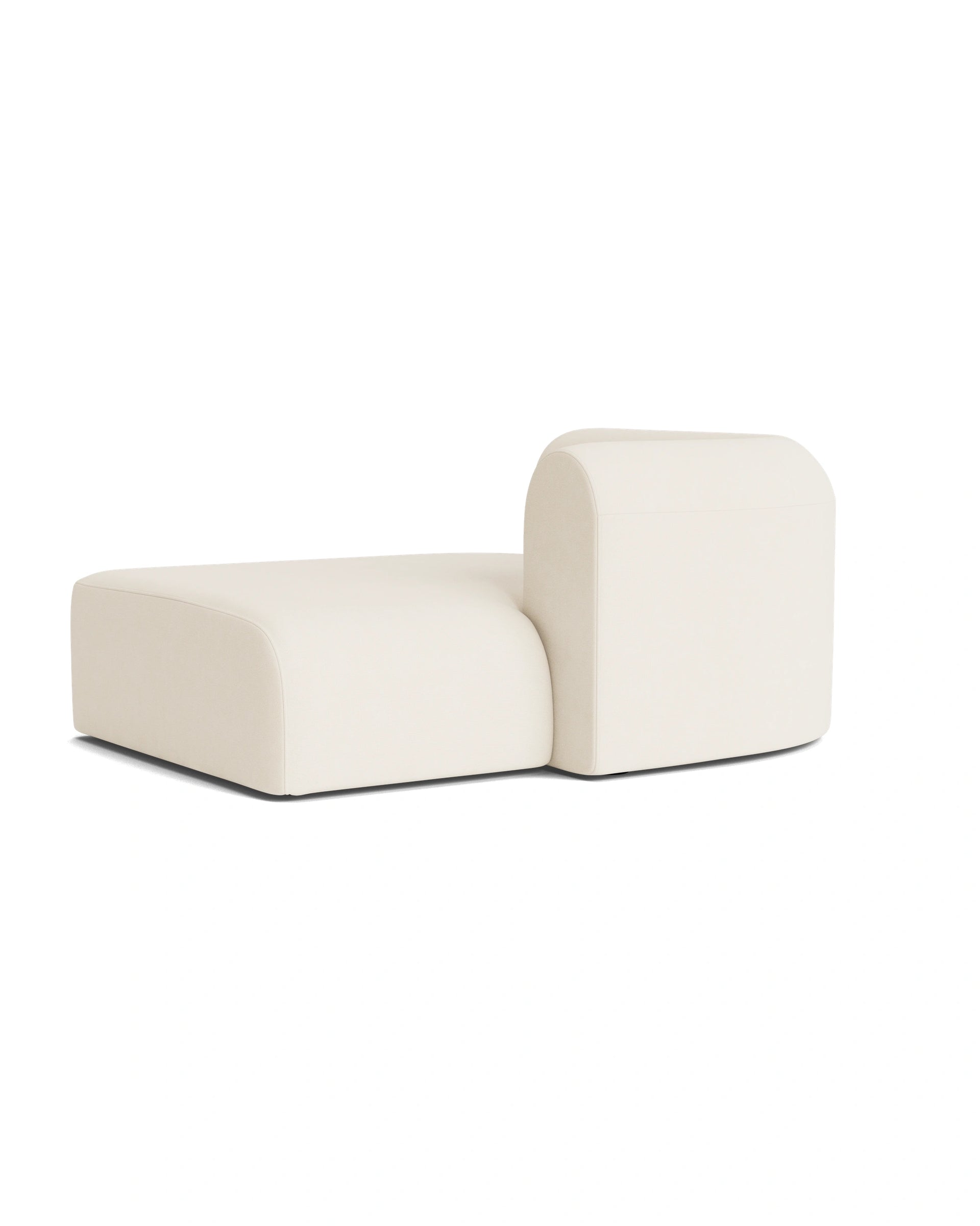 Berg Right Chaise Module - Fossil Vanilla