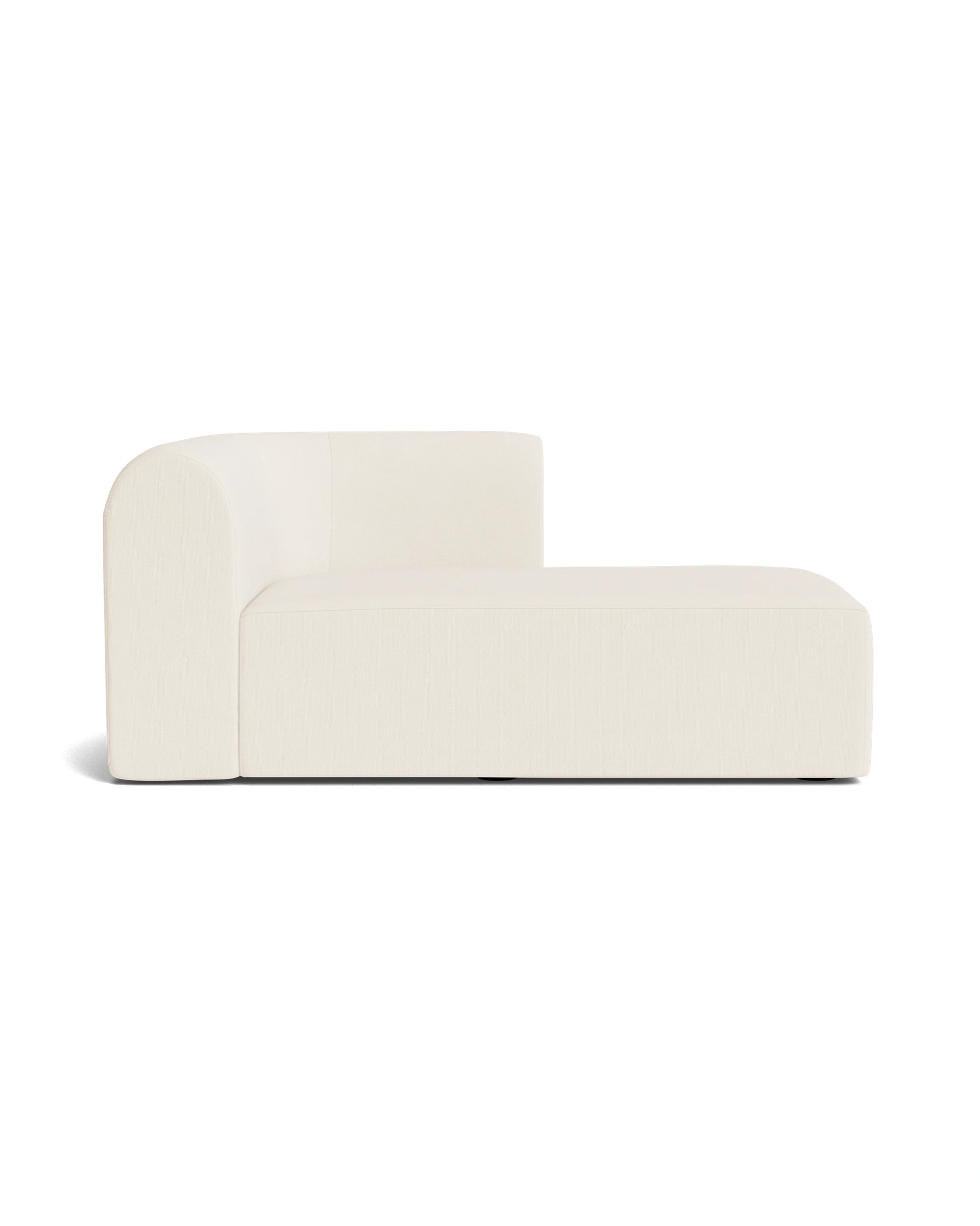 Berg Right Chaise Module - Fossil Vanilla