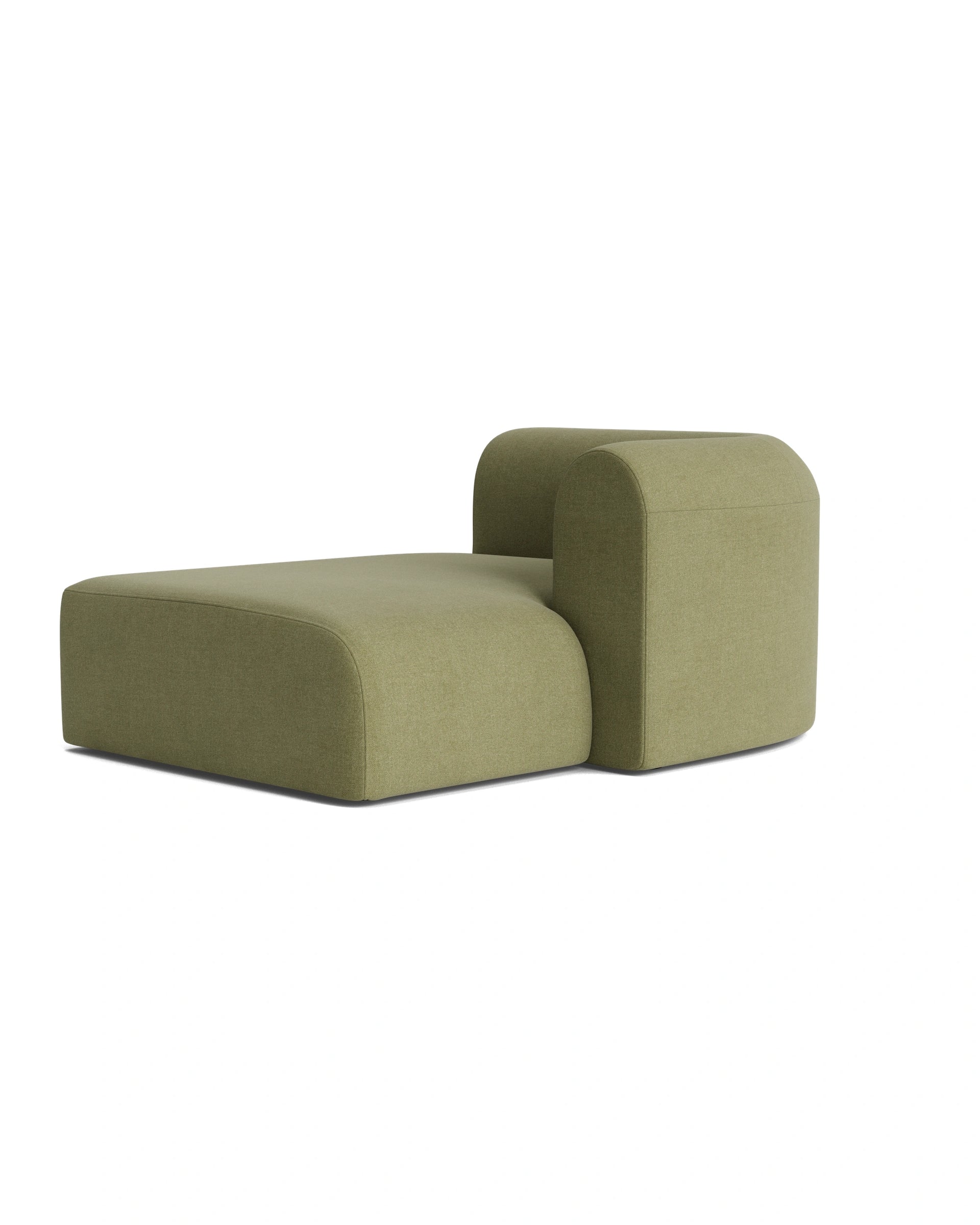 Berg Right Chaise Module - Fossil Eucalyptus