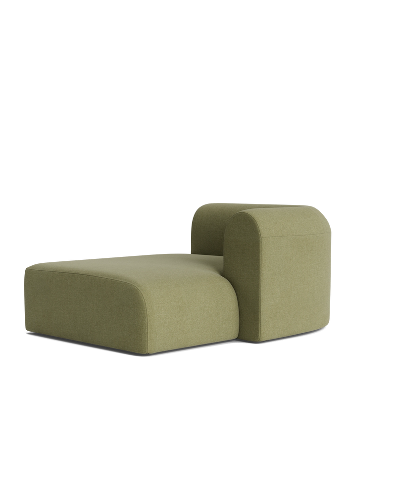 Berg Right Chaise Module - Fossil Eucalyptus