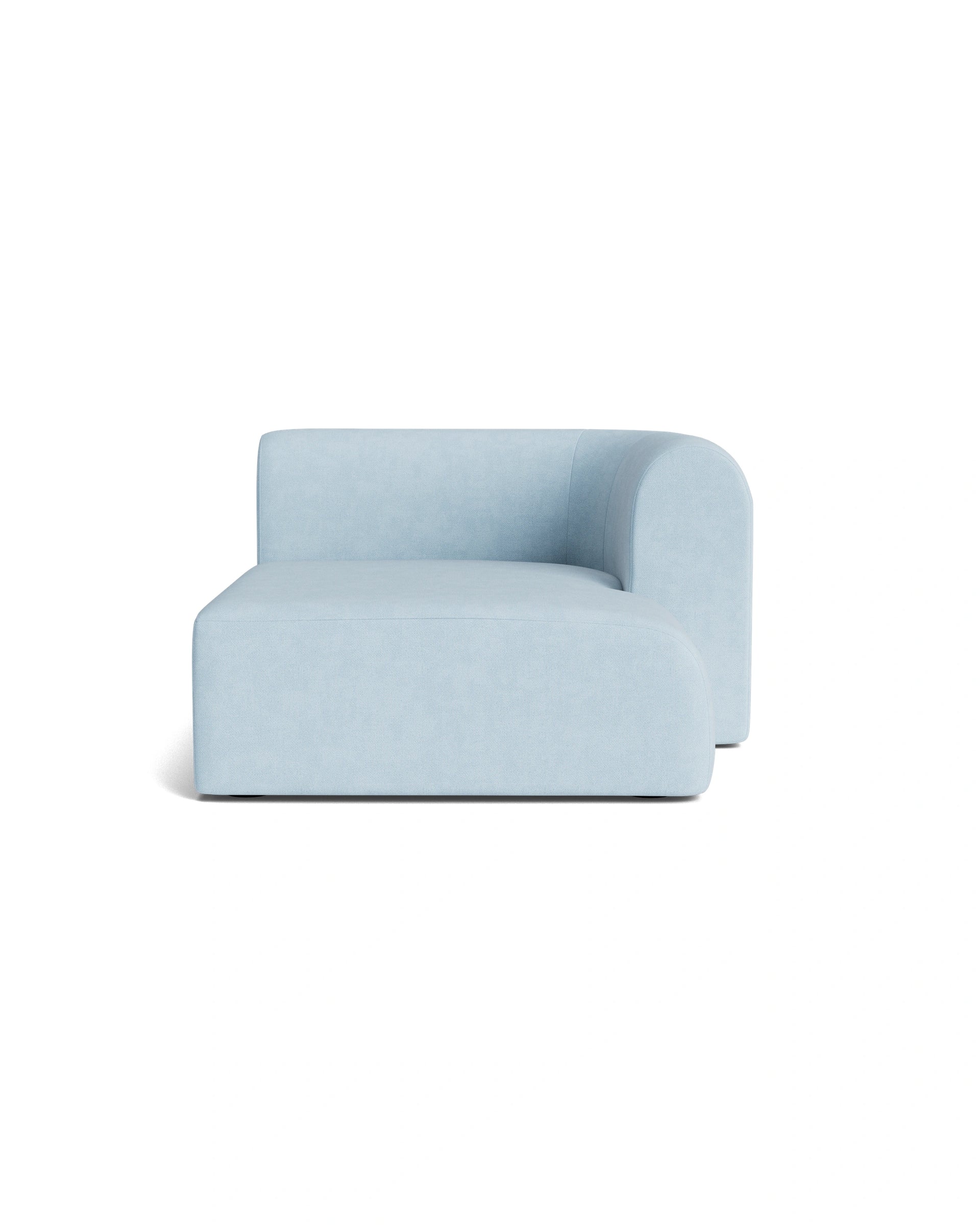 Berg Right Chaise Module - Fossil Powder Blue