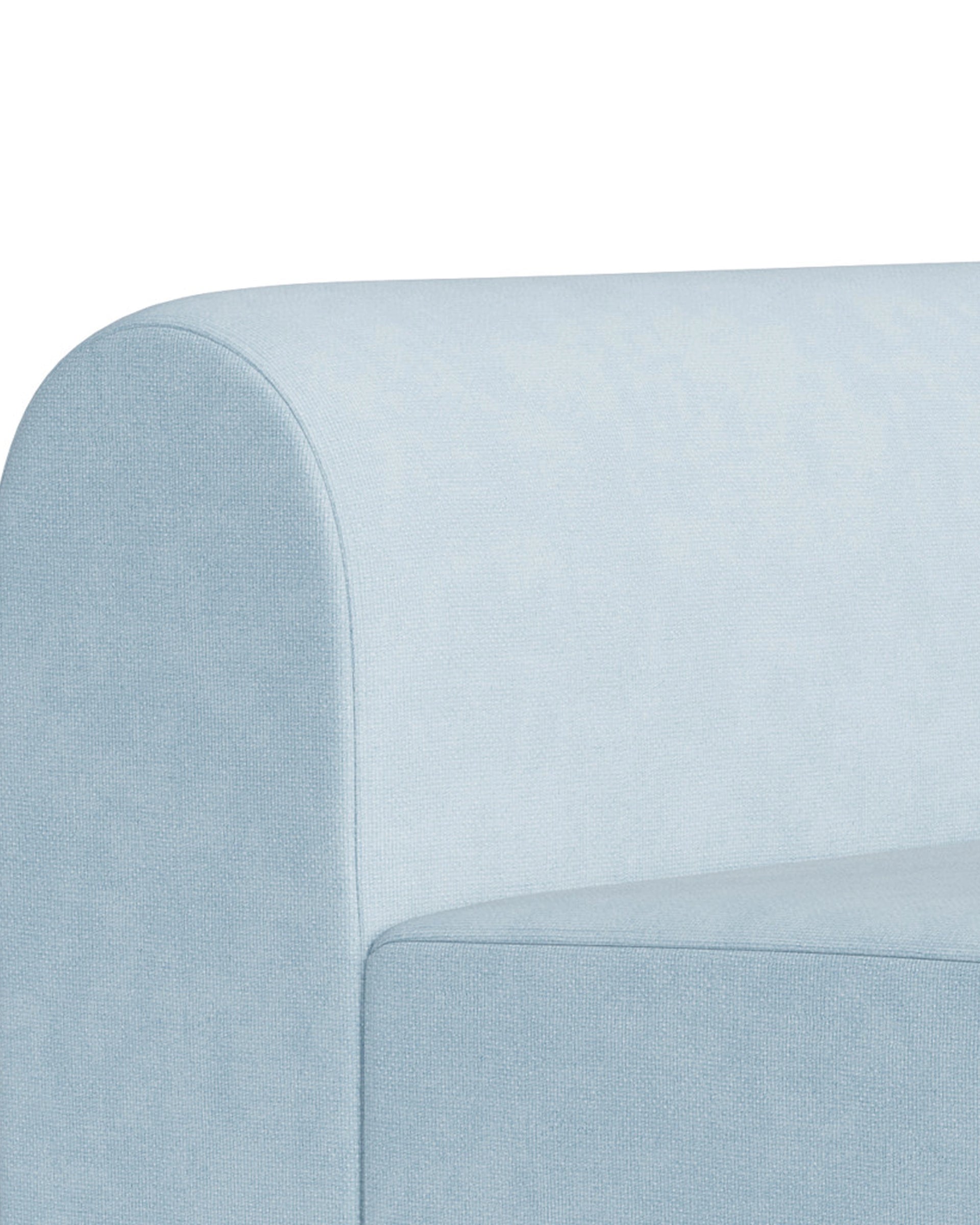 Berg Right Chaise Module - Fossil Powder Blue