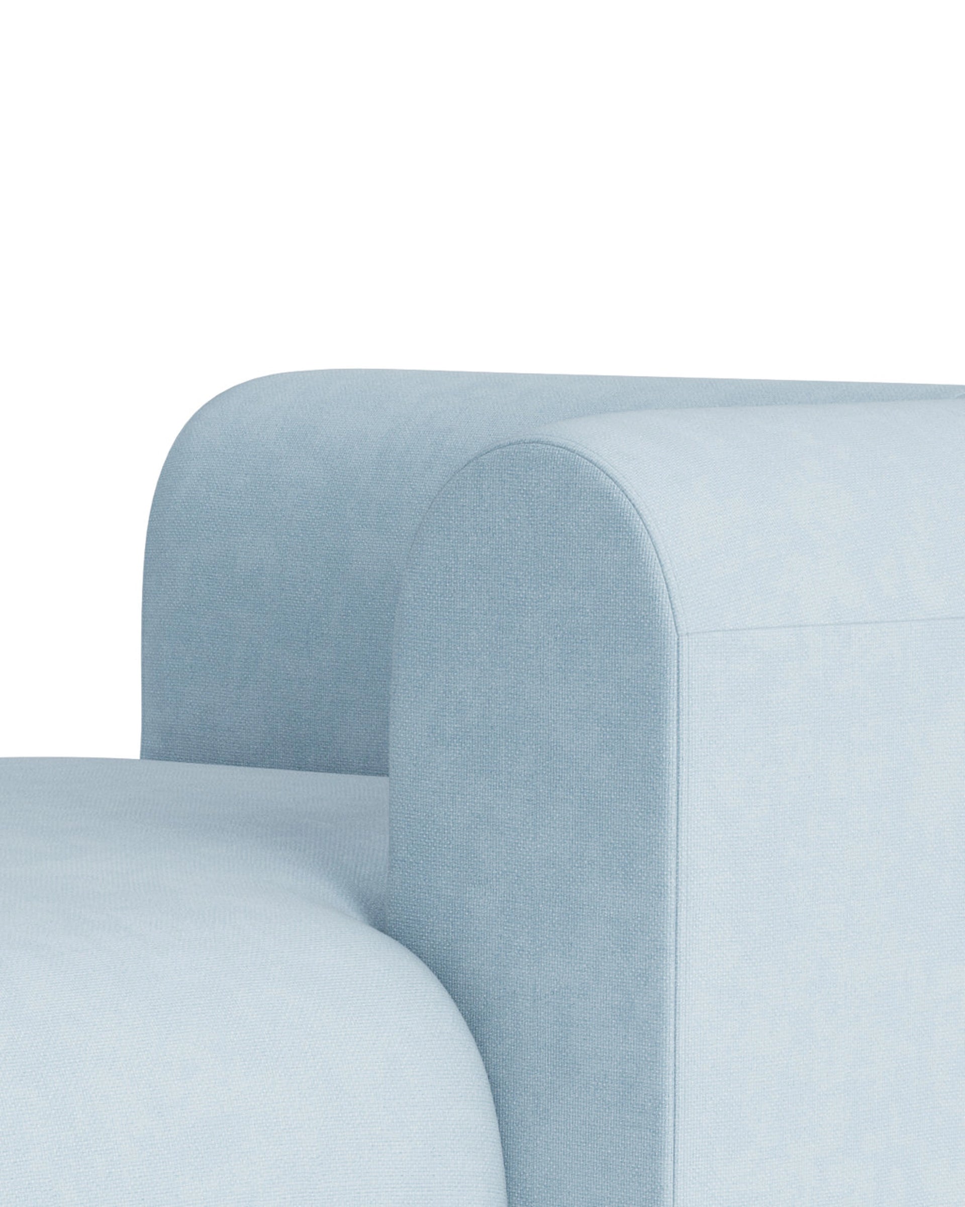 Berg Right Chaise Module - Fossil Powder Blue