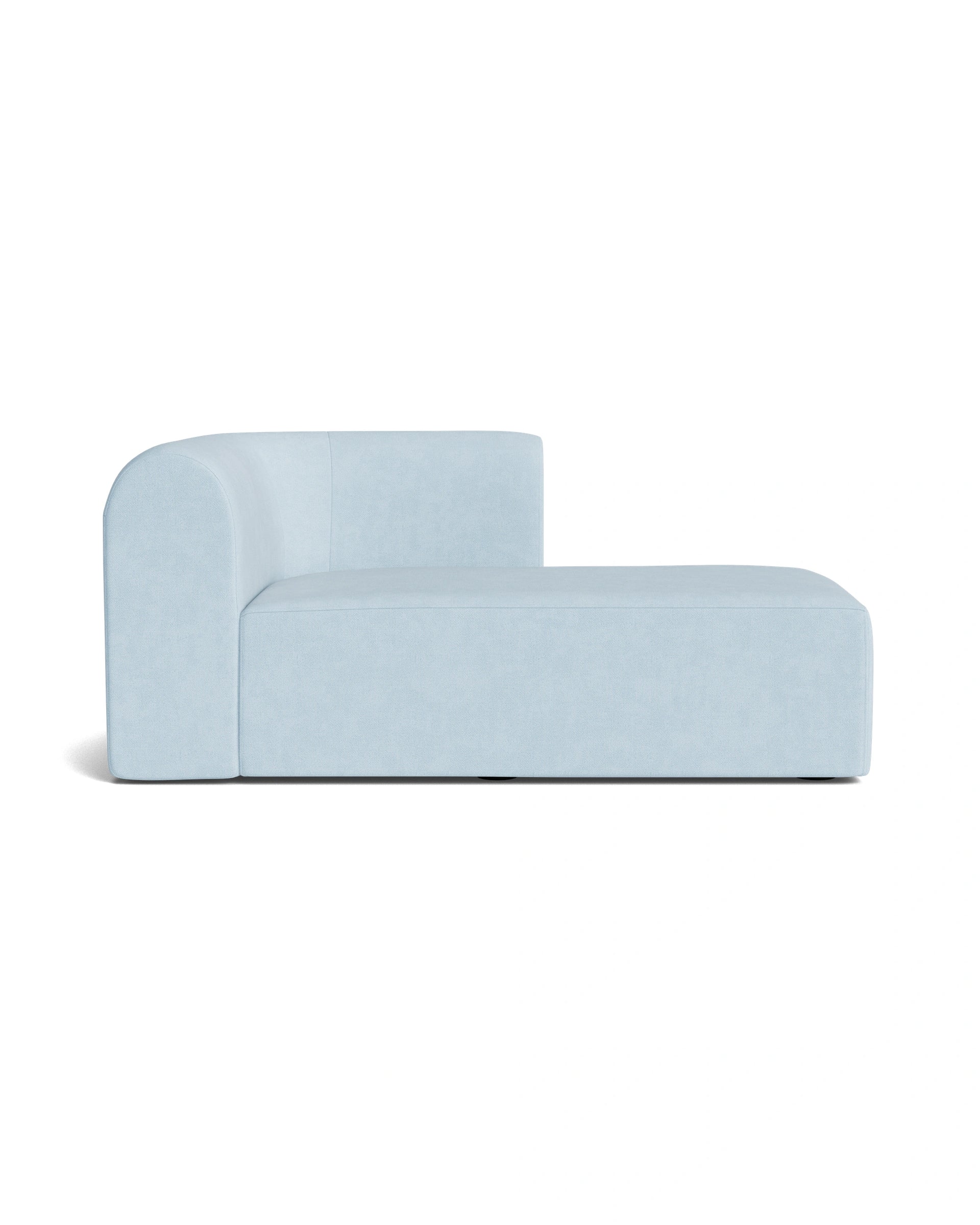 Berg Right Chaise Module - Fossil Powder Blue